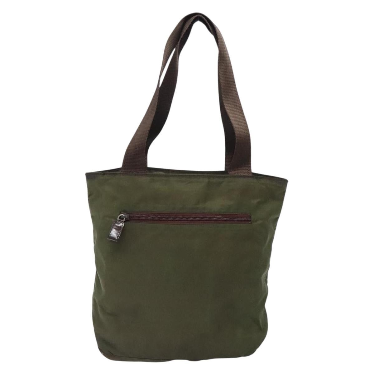 Prada PRADA Tote Bag Nylon Khaki Silver Size ONE SIZE - 3 Thumbnail