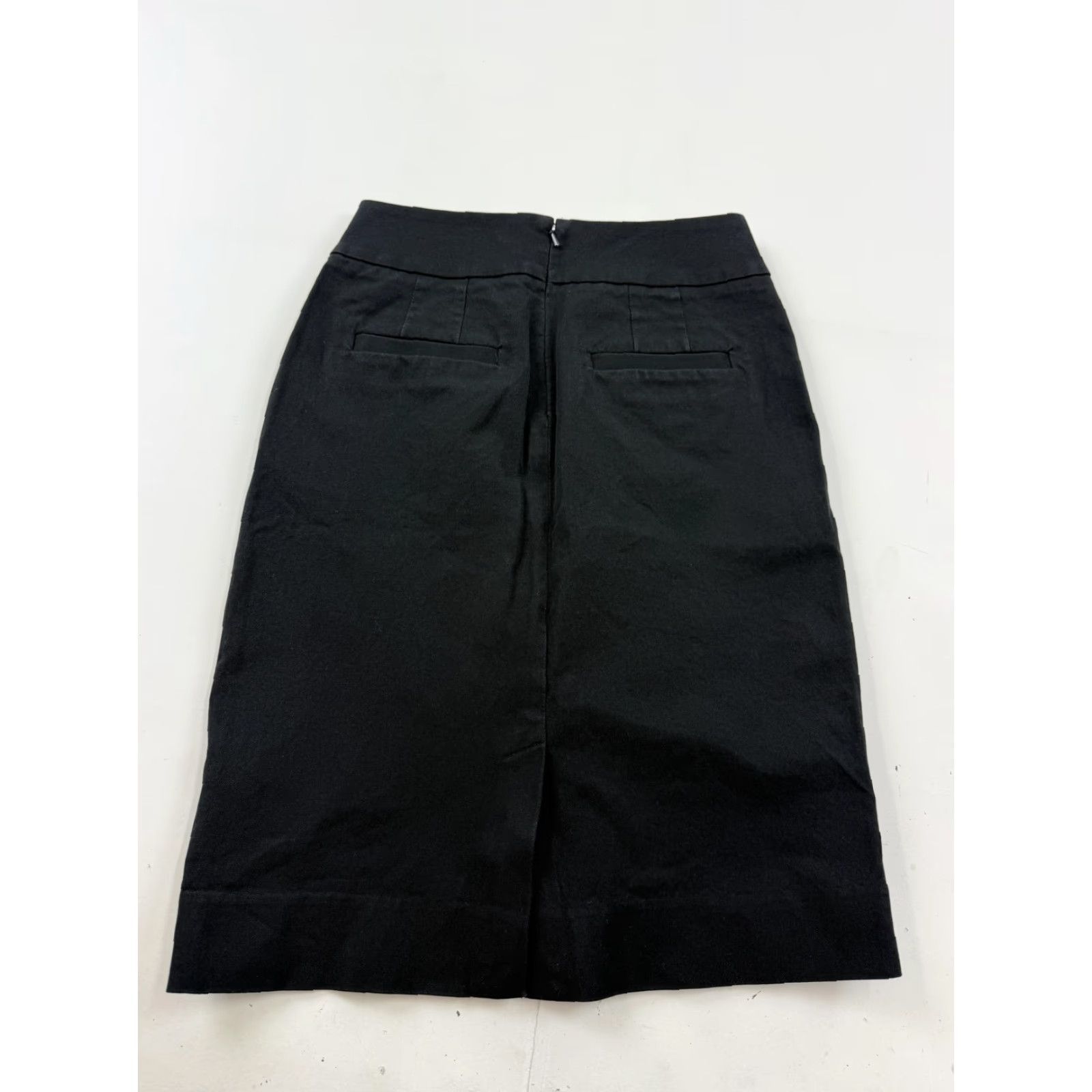 Banana Republic Banana Republic Skirt Womens 0 Black Twill Pencil Lined Stretch Workwear Office Size 25" / US 0 / IT 36 - 5 Thumbnail