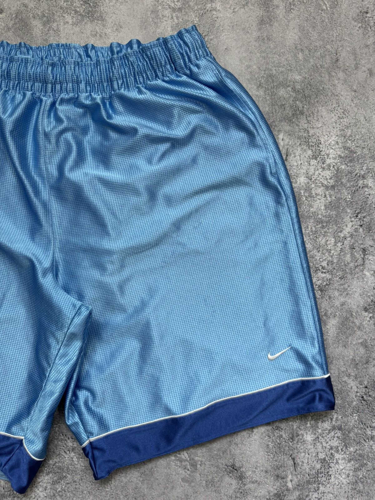 Nike × Vintage Nike Vintage Shorts Black Y2k Drill 90s Mini Swoosh Size US 36 / EU 52 - 3 Thumbnail
