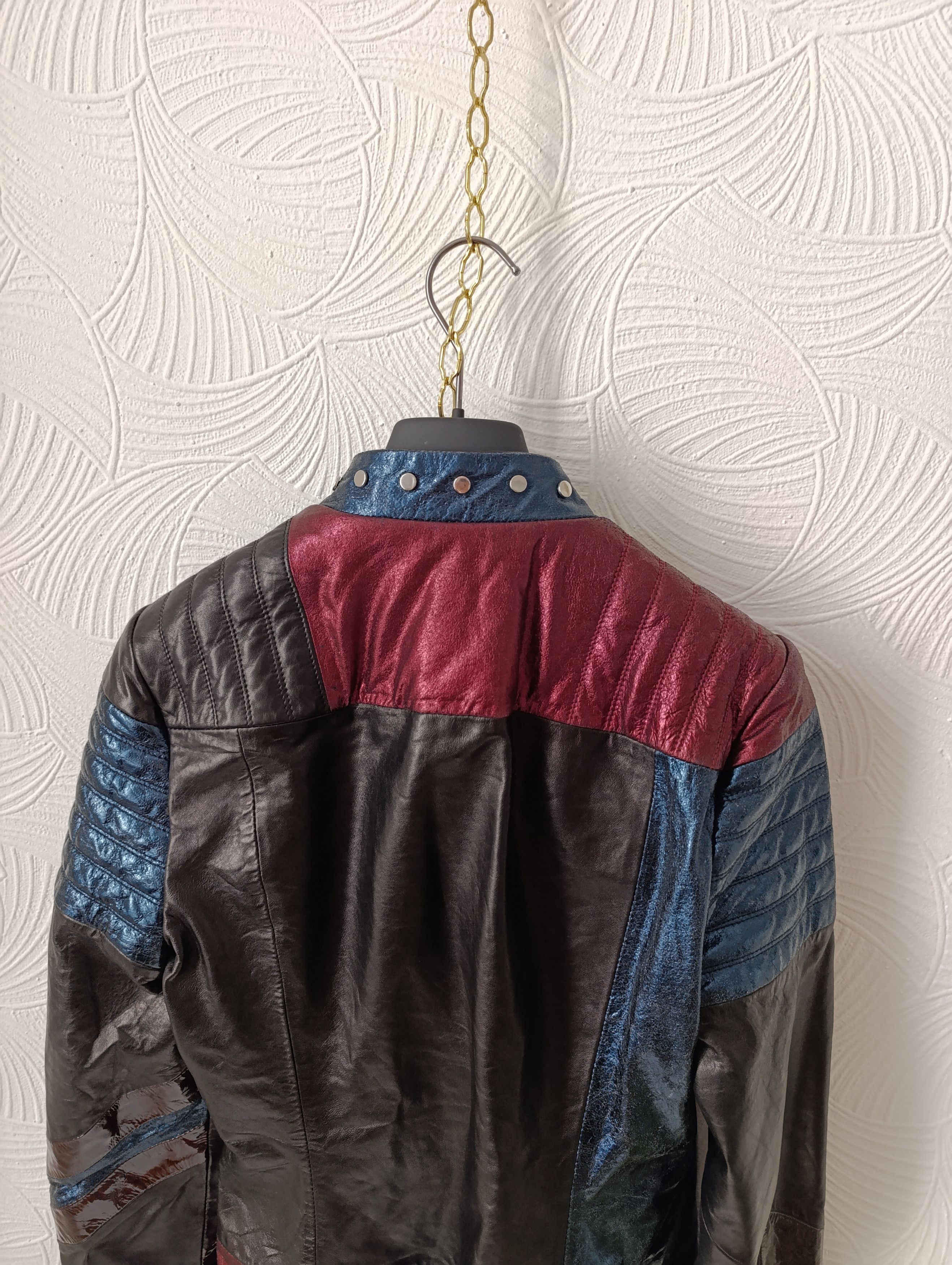 Just Cavalli JUST ROBERTO CAVALLI COUTURE 2013 LEATHER BIKER JACKET Size XL / US 12-14 / IT 48-50 - 15 Thumbnail