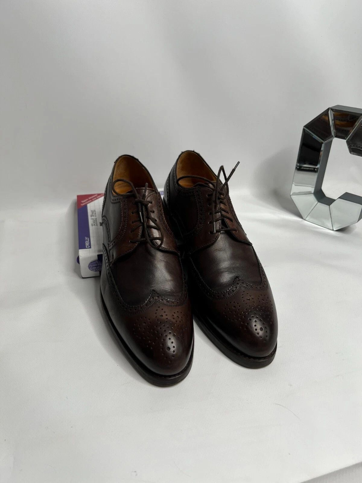 Berwick 1707 Berwick 1707 Chocolate Brown Leather Brogues Shoes 11 US Size US 11 / EU 44 - 1 Thumbnail
