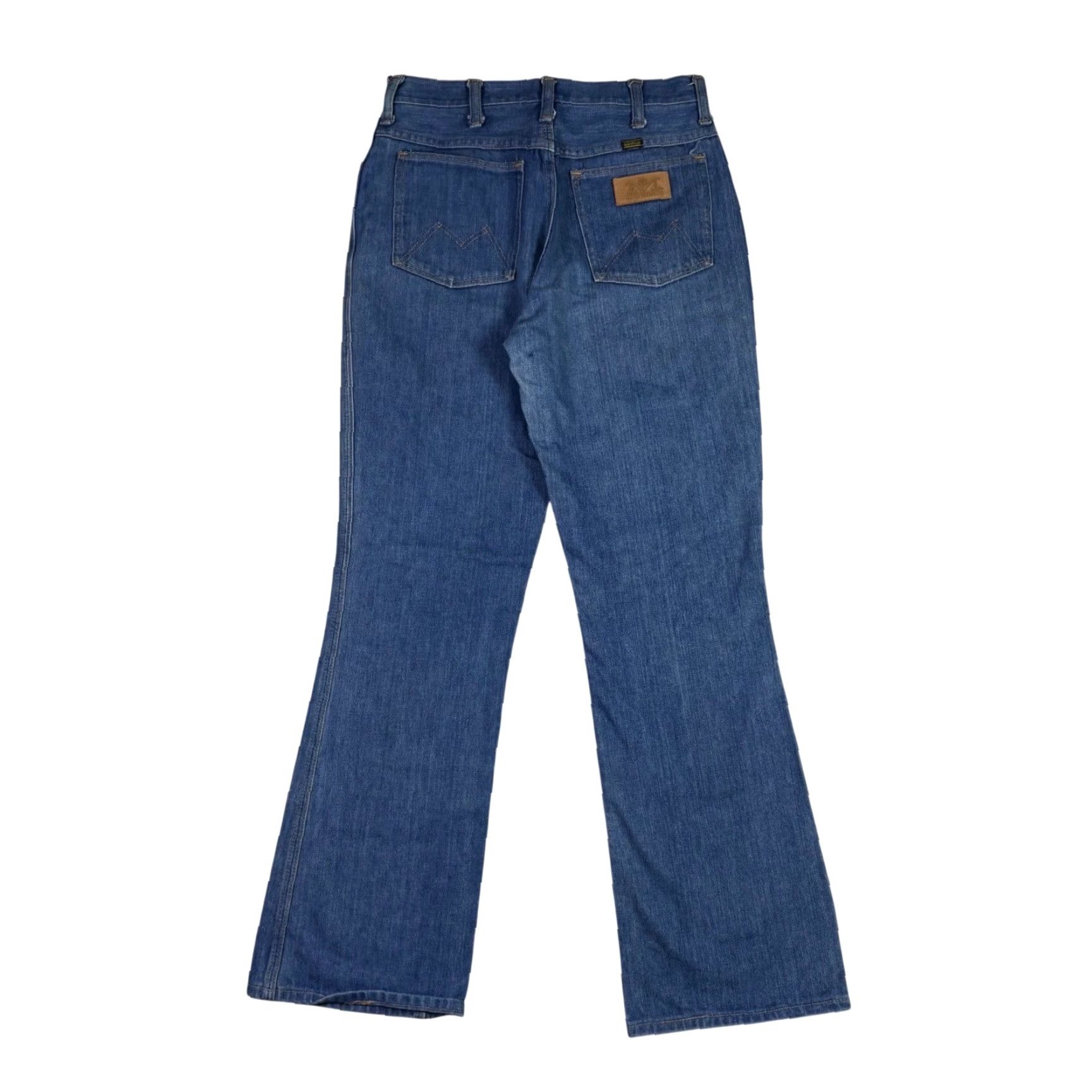 Bell VINTAGE Mavericks Jeans Womens 28x30 Medium Wash Flare Leg Denim Pants Bell Bottoms Size 28" / US 6 / IT 42 - 2 Thumbnail