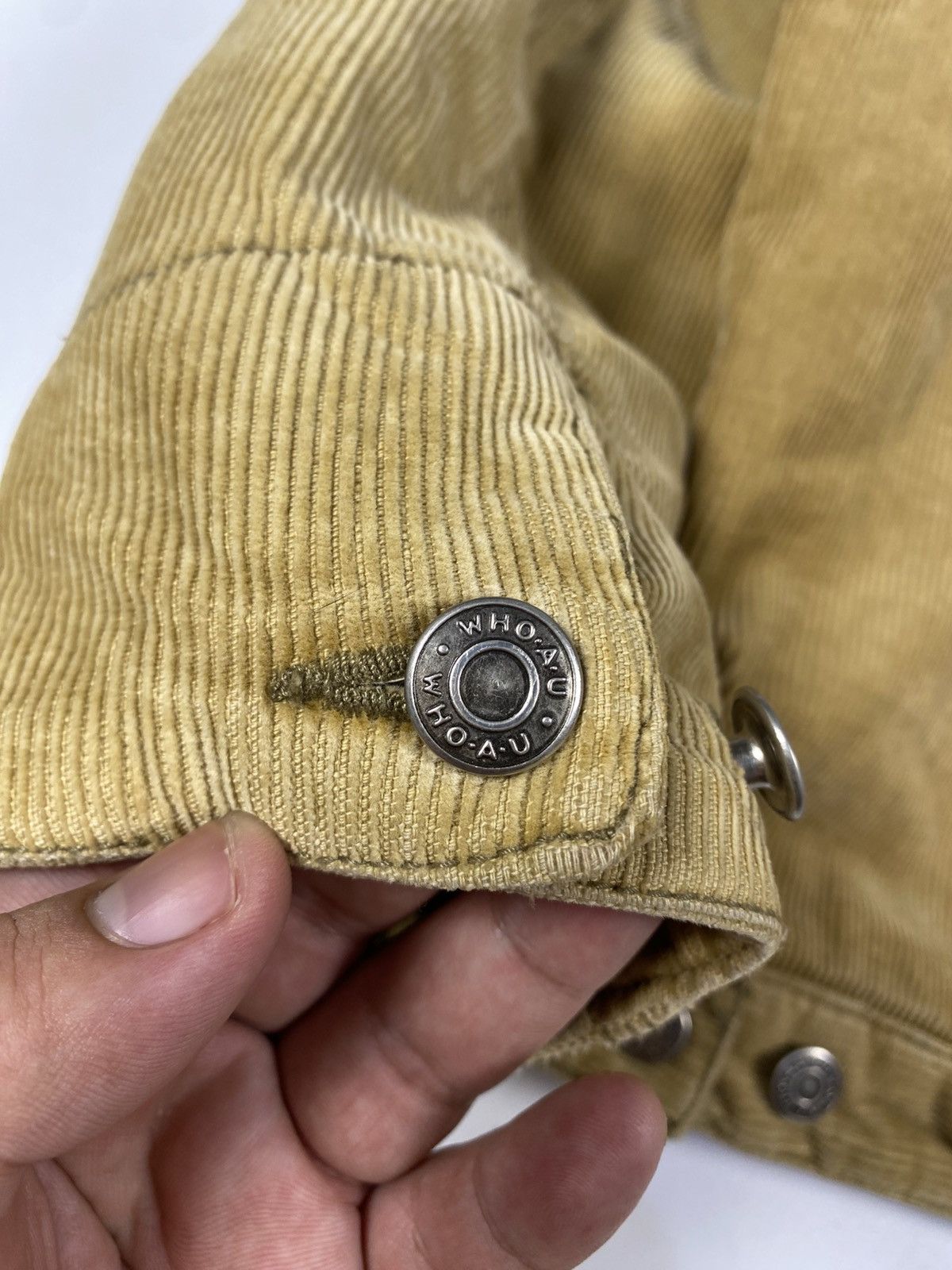 Who A.U. Vintage WHO AU. Corduroy Blanket Lined Work Jacket Size US XXL / EU 58 / 5 - 11 Thumbnail