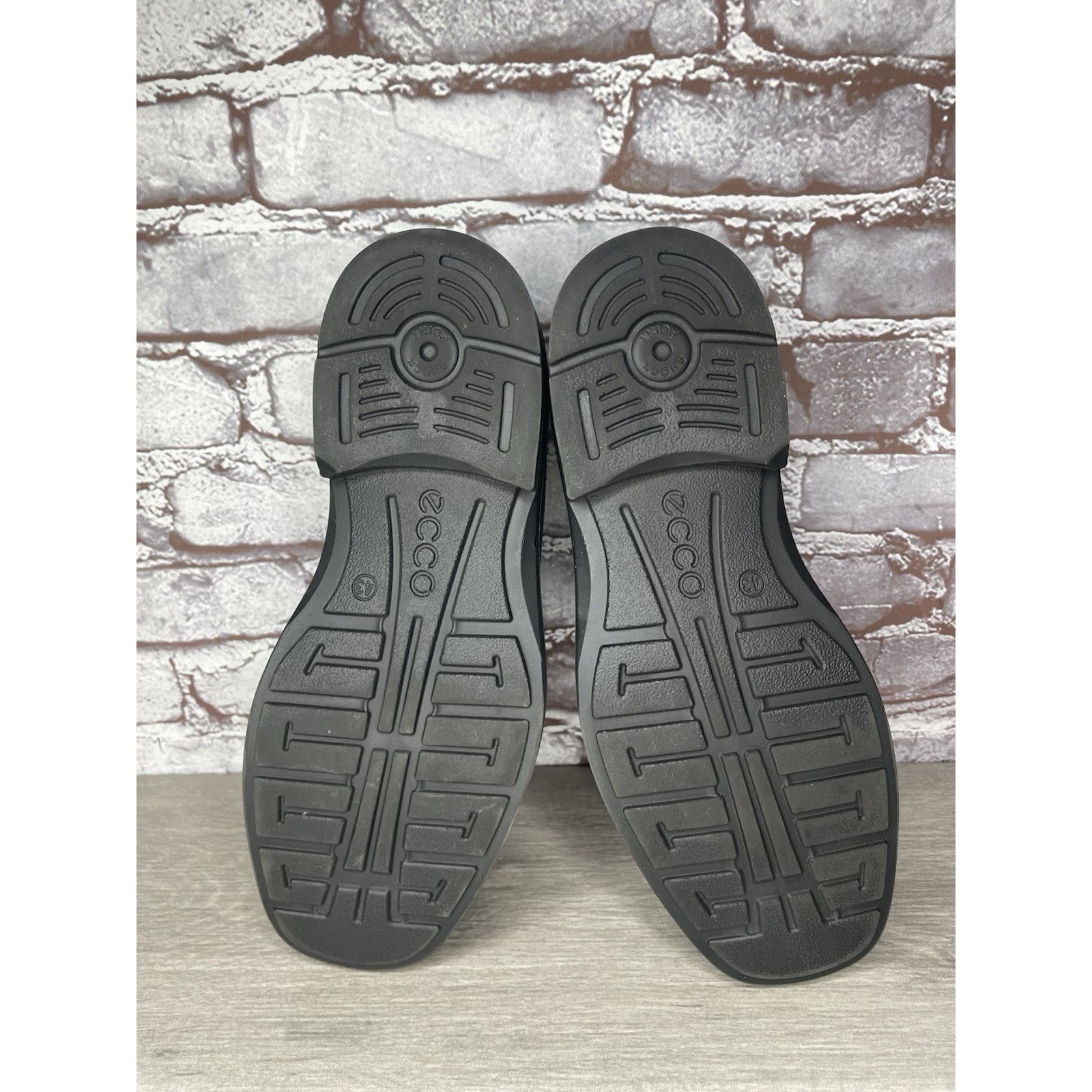 Ecco Ecco Black Leather Apron Toe Slip On Casual Loafers Shoes Me Size US 10 / EU 43 - 17 Thumbnail