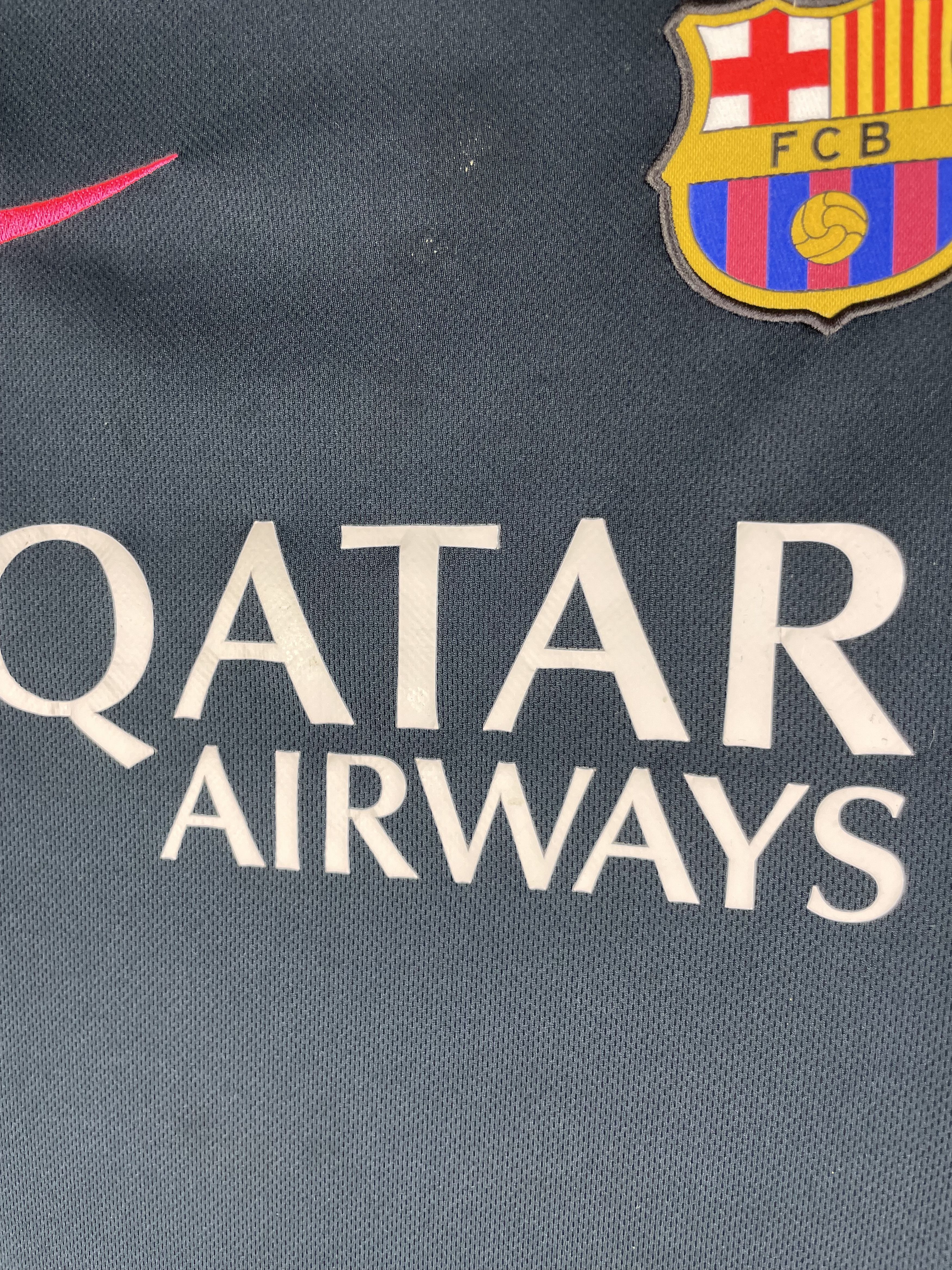 Nike Vintage Barcelona Away Soccer Jersey Football Kit Size US L / EU 52-54 / 3 - 4 Thumbnail