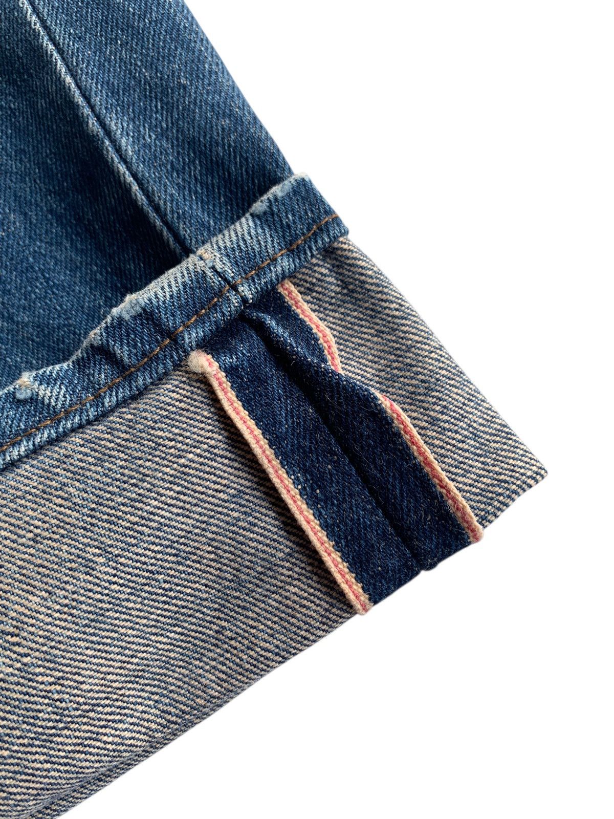 Edwin VINTAGE EDWIN 505 SELVEDGE BAGGY FADED DISTRESSED DENIM Size US 30 / EU 46 - 15 Thumbnail