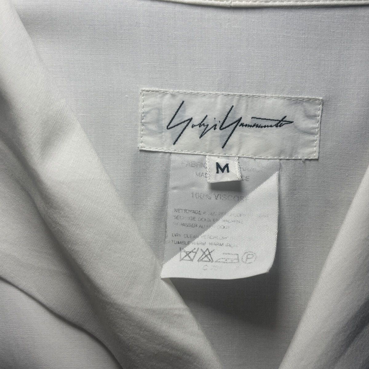 Yohji Yamamoto ARCHIVE Yohji Yamamoto 80s/90s White Viscose Button-up Shirt Size US M / EU 48-50 / 2 - 3 Thumbnail