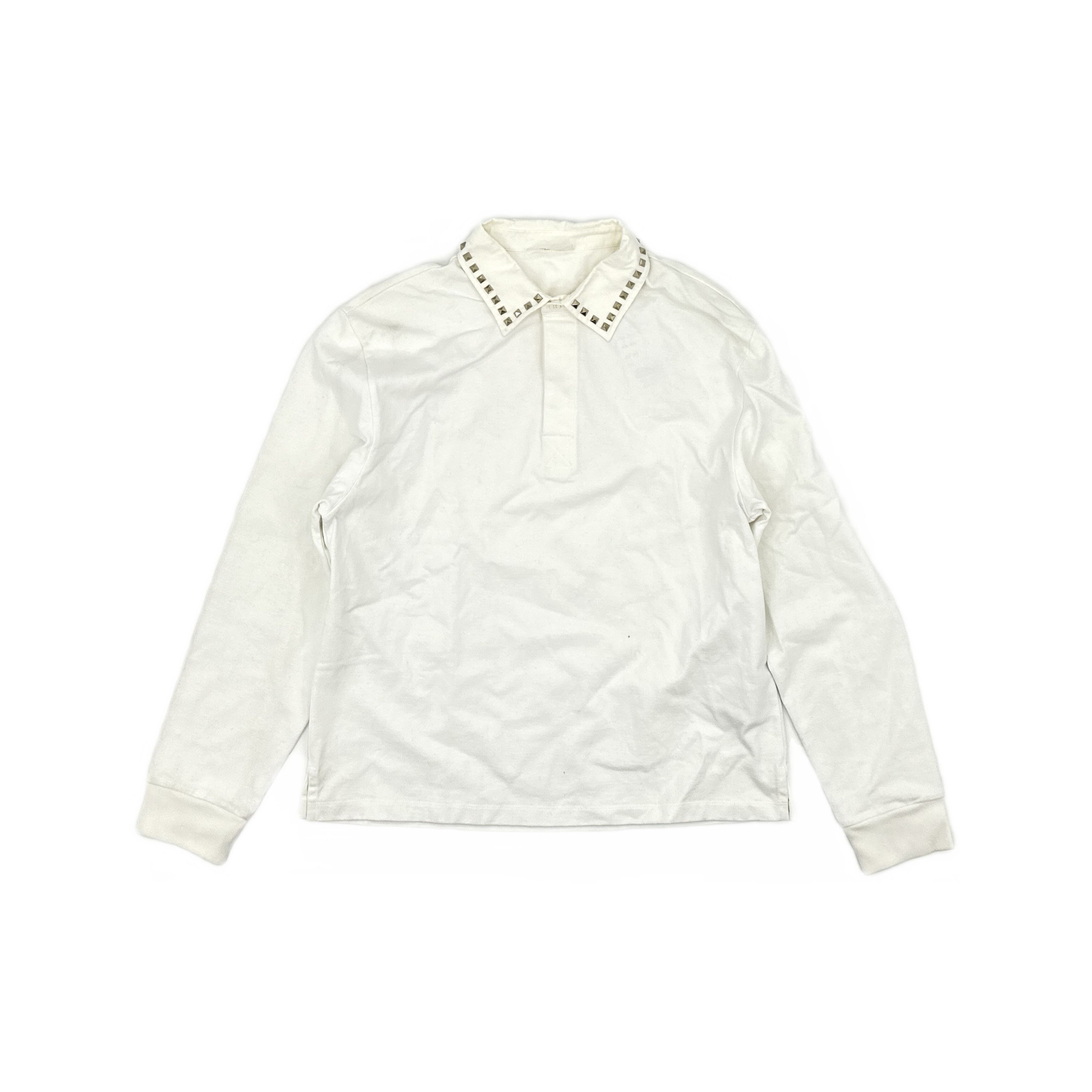 Valentino Valentino Rockstud Long Sleeve Polo Shirt Size S Size US S / EU 44-46 / 1 - 1 Thumbnail