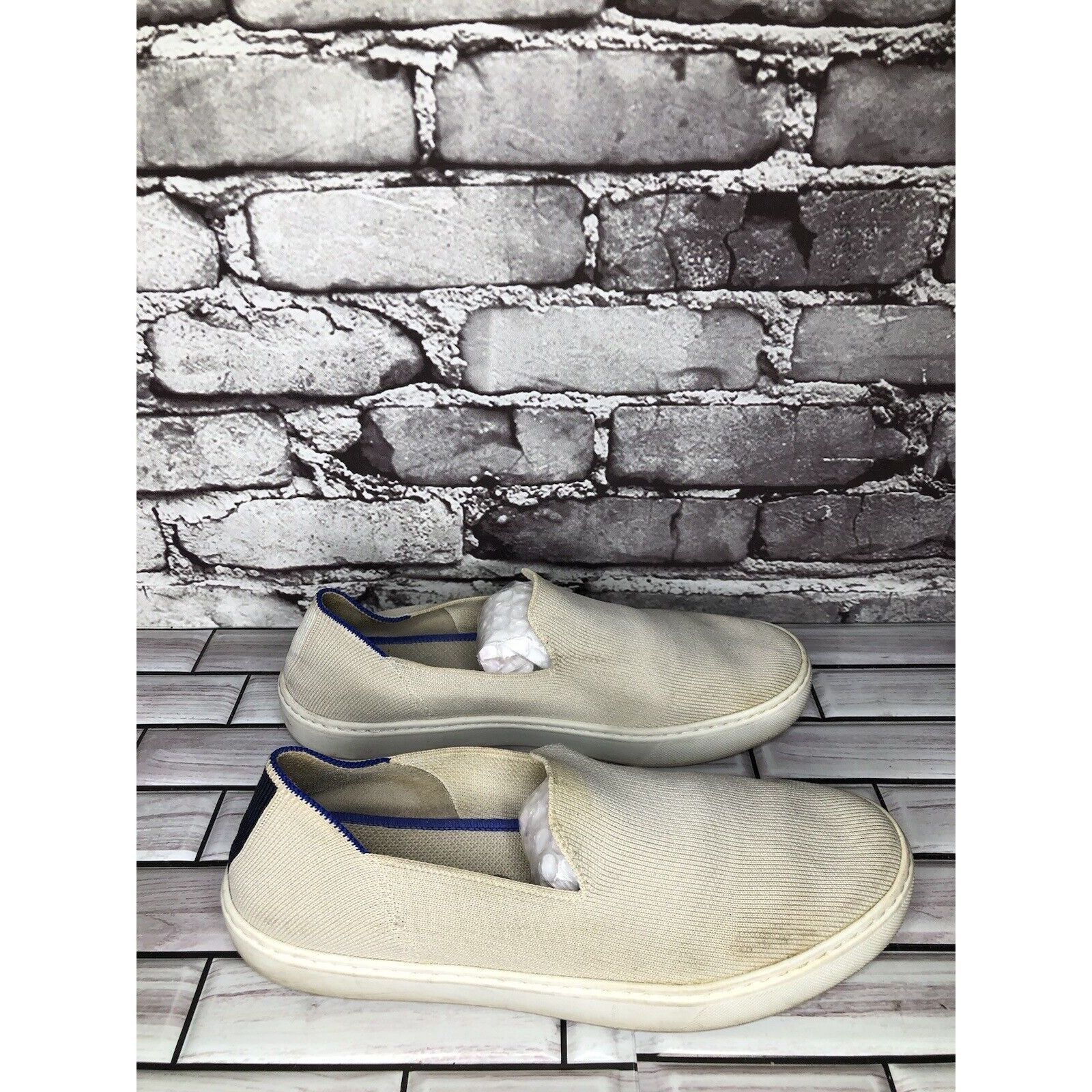 Other Rothy’s The Sneaker Ivory Knit Fabric Casual Comfort Shoes W Size US 8 / IT 38 - 9 Thumbnail