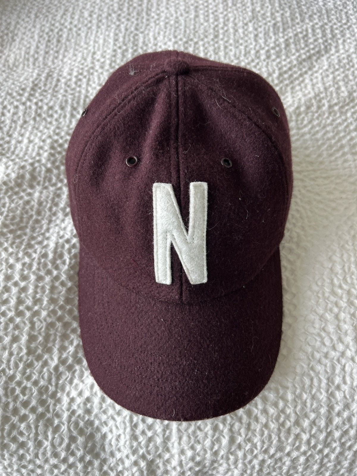 Norse Projects Maroon Wool Norse Projects cap Size ONE SIZE - 1 Thumbnail