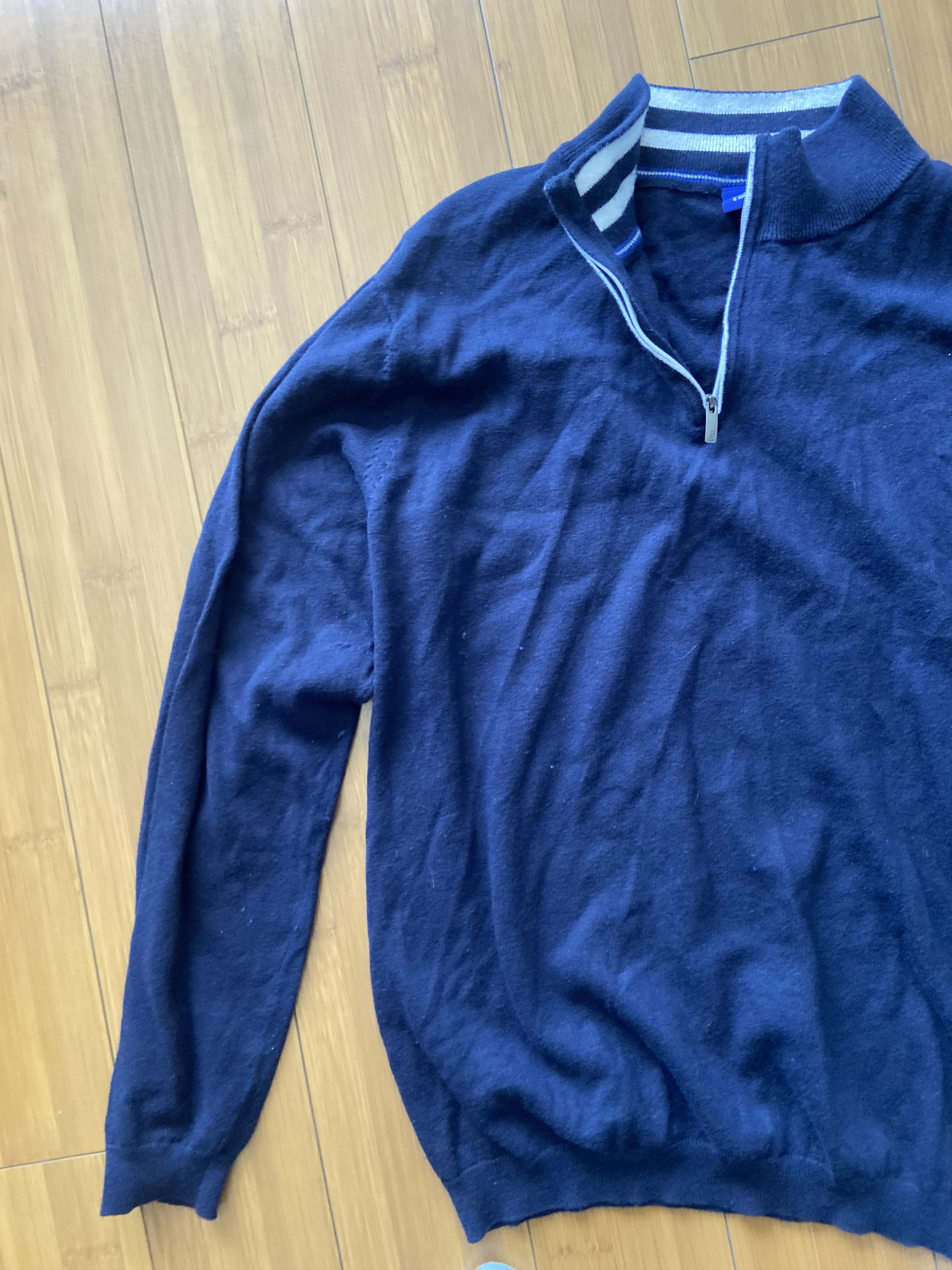 Footjoy FJ Footjoy Men's Golf Cashmere Blend Navy Sweater L Size US L / EU 52-54 / 3 - 2 Thumbnail