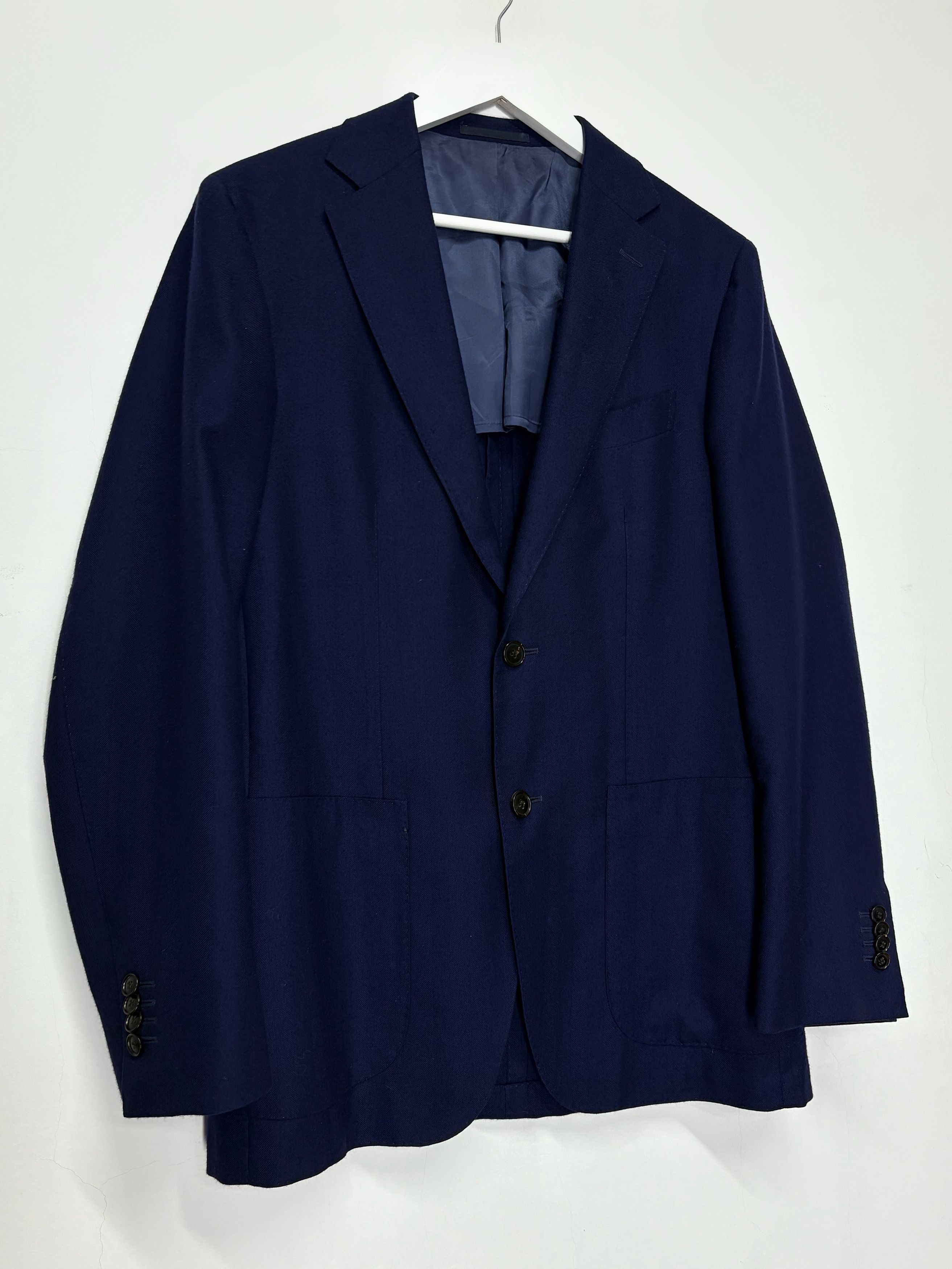Suitsupply Suitsupply Havana HL 100% Pure Cashmere Navy Blazer Jacket Size 48R - 3 Thumbnail