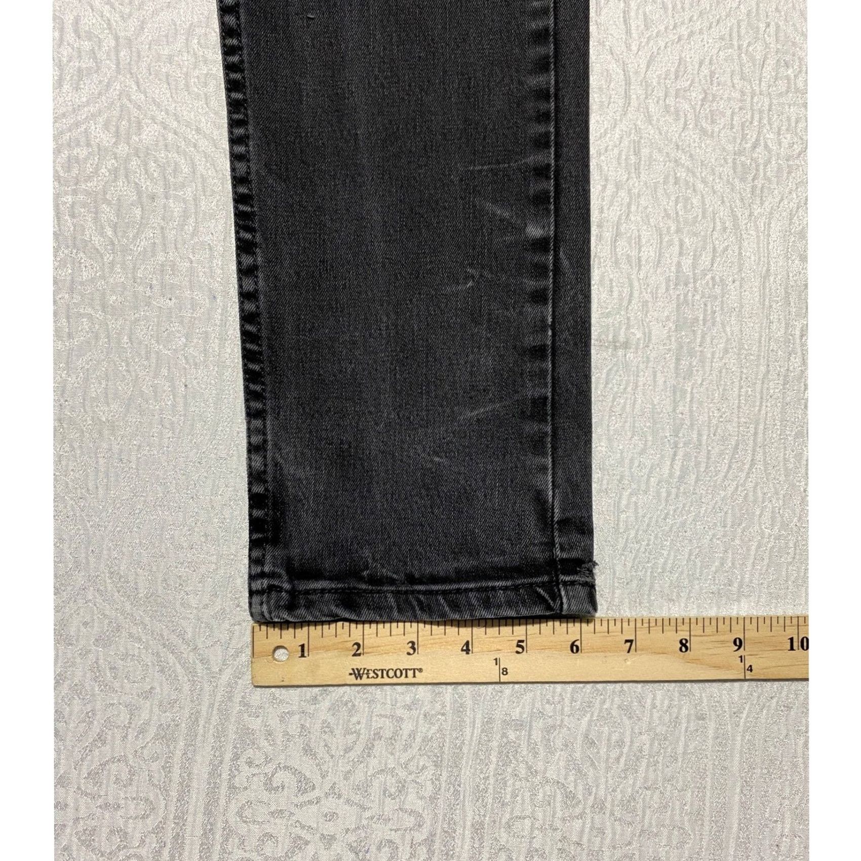 Levi's Levi's 510 Slim Fit Jeans Mens 34×29 Black Denim Distressed Comfort Stretch - Regular W34 L29 Five Pocket Jeans Size US 34 / EU 50 - 7 Thumbnail