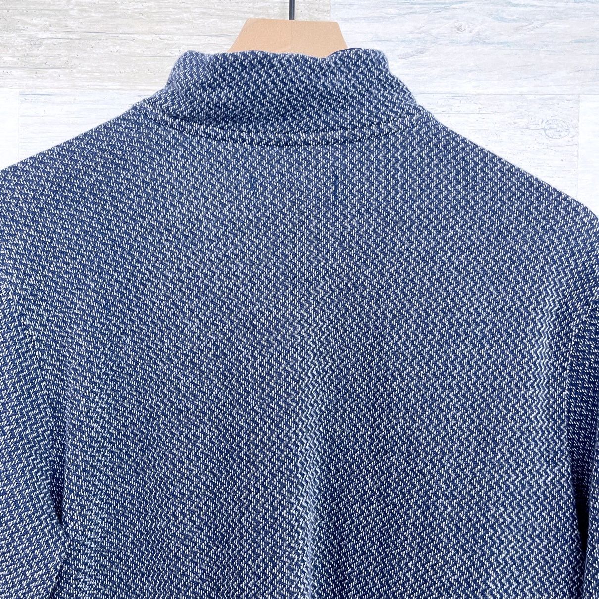 Tommy Bahama Tommy Bahama 1/4 Zip Mock Neck Terry Sweater Blue Mens M Size US M / EU 48-50 / 2 - 5 Thumbnail