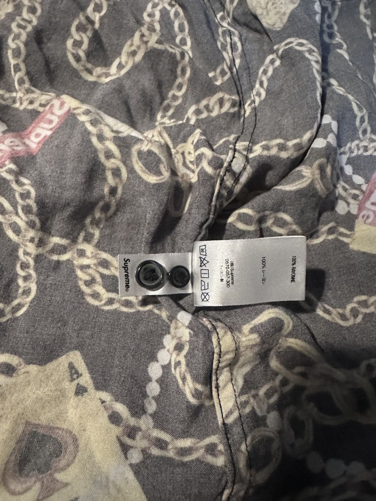 Supreme Supreme Chains Rayon Shirt ss20 Size US M / EU 48-50 / 2 - 6 Thumbnail