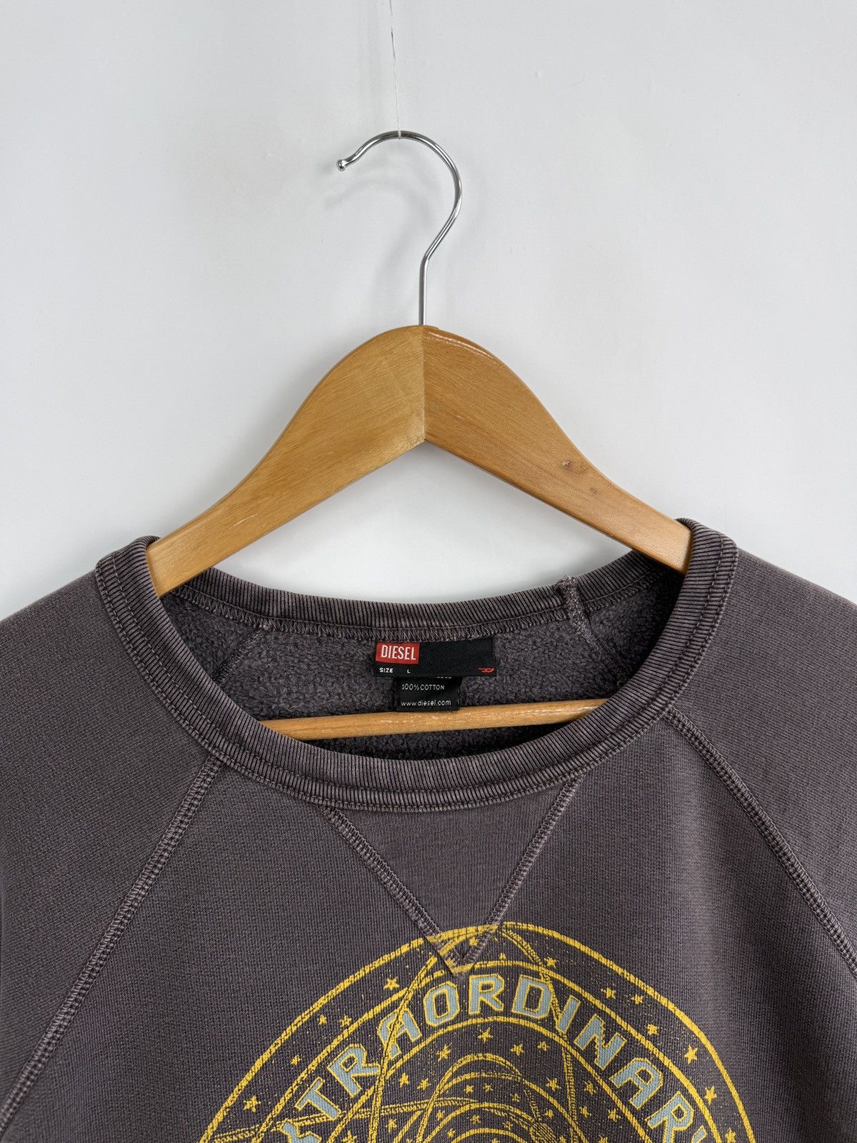 Diesel 🇺🇸 Vintage 90s Diesel Extraordinary Time Travellers Sweatshir Size US L / EU 52-54 / 3 - 5 Thumbnail