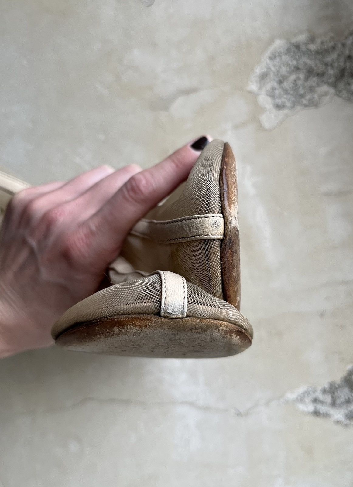 Maison Margiela SS 2012 Nude Transparent Mesh Shoes Size US 8 / IT 38 - 12 Thumbnail