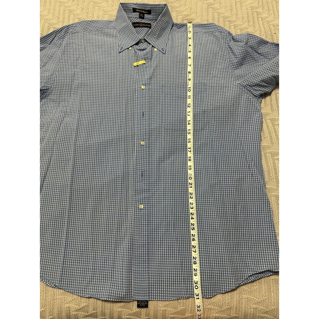 Tommy Hilfiger Tommy Hilfiger blue gingham button down size 16.5 Size US L / EU 52-54 / 3 - 6 Thumbnail