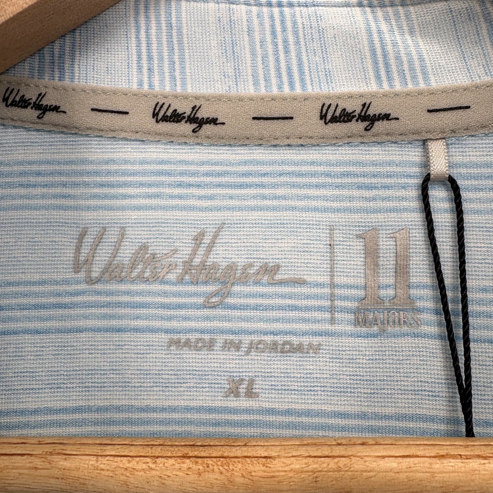 Vintage Walter Hagen Perfect 11 Polo Shirt Mens XL Blue Stripe UPF 50+ NWT Golf Short Sleeve Athletic 11 Polo Shirt Size US XL / EU 56 / 4 - 3 Thumbnail
