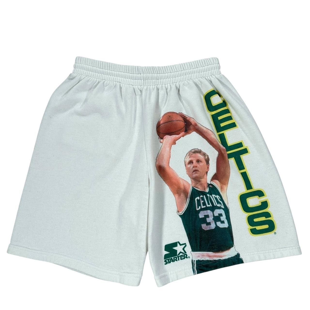 Starter VTG Starter NBA Basketball Boston Celtics Larry Bird Shorts Size US 32 / EU 48 - 1 Thumbnail