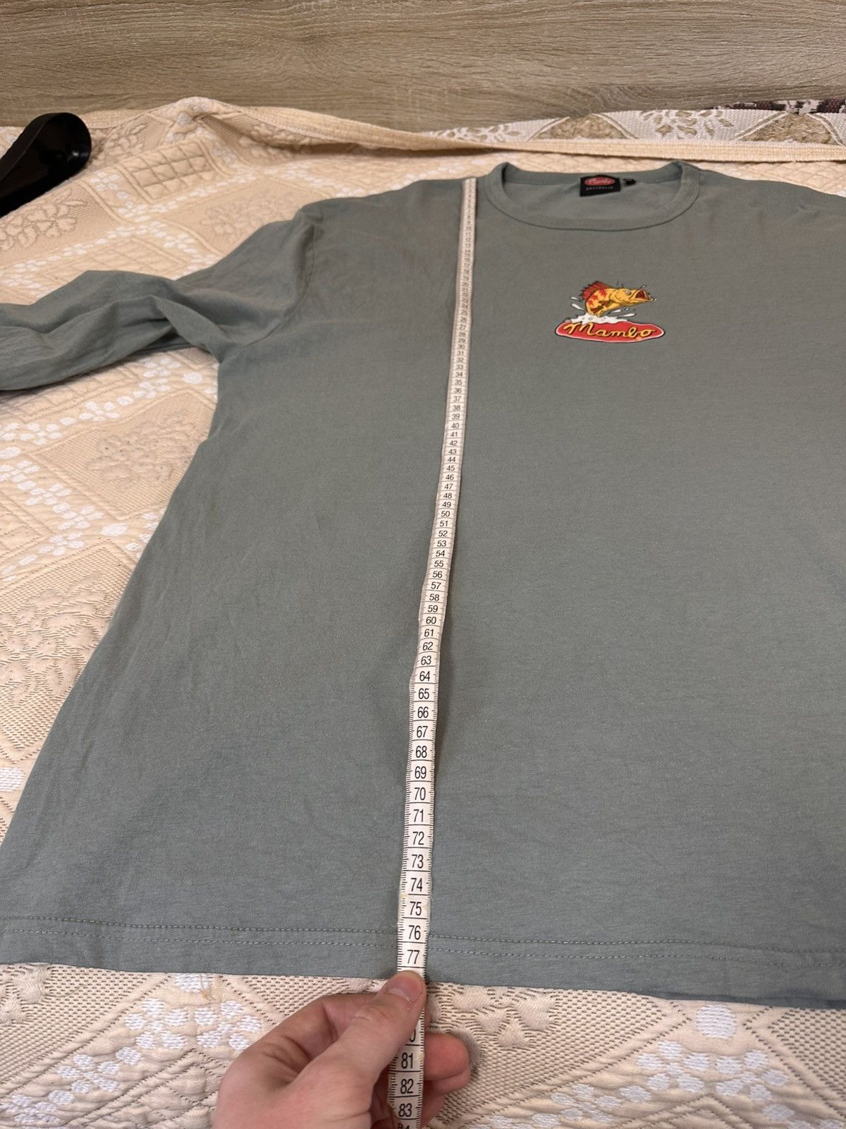 Mambo 🔥 Rare 90s Mambo Surf Long Sleeve Logo Art Fishing T Shirt Size US XXL / EU 58 / 5 - 8 Thumbnail