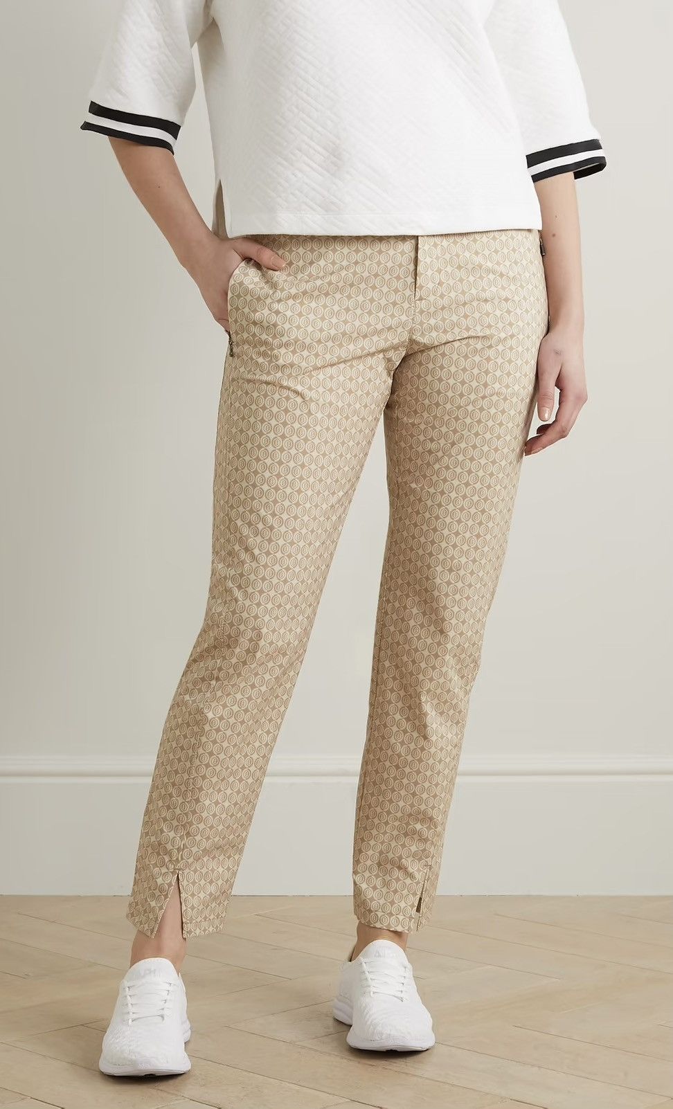 Bogner Bogner Pants Tesja Cropped Printed Shell Straight-Leg Golf Size 30" / US 8 / IT 44 - 1 Thumbnail