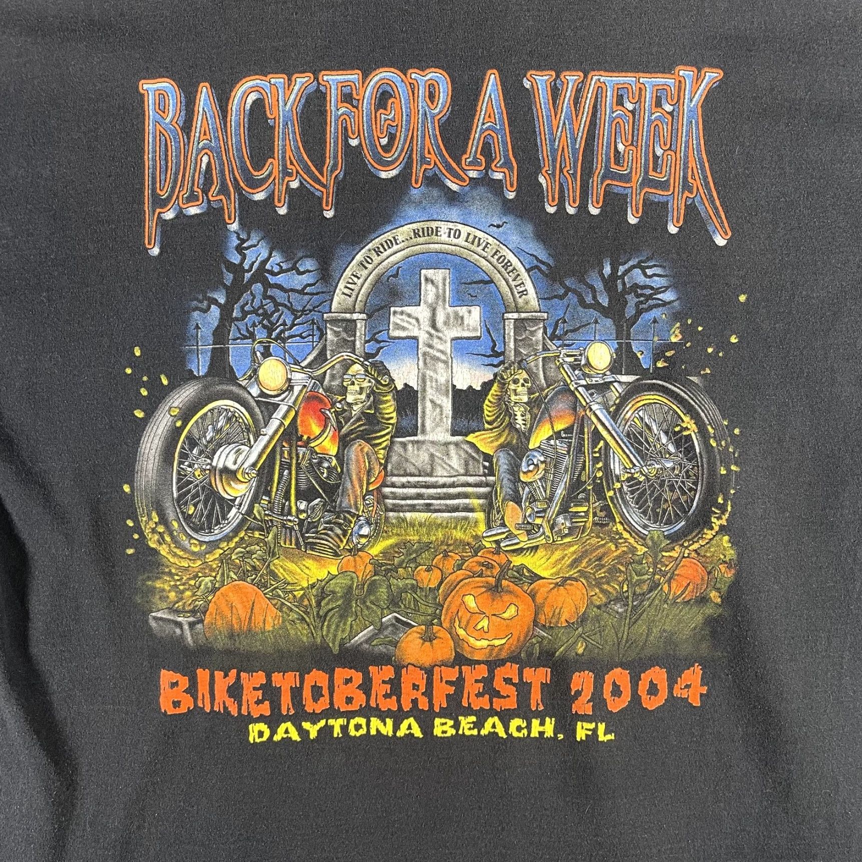 Vintage VINTAGE Biketoberfest Shirt Mens Large Black Daytona Beach 2004 Motorcycle Halloween 0 Size US L / EU 52-54 / 3 - 4 Thumbnail