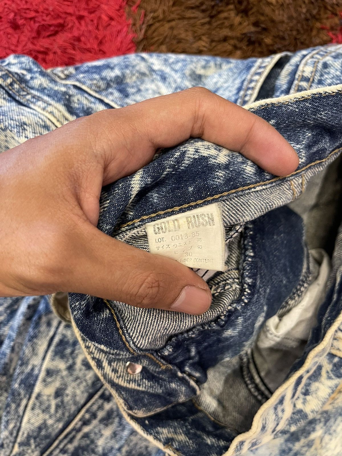 Japanese Brand Jeans Gold Rush Distressed Denim Size 28’ Size US 28 / EU 44 - 5 Thumbnail