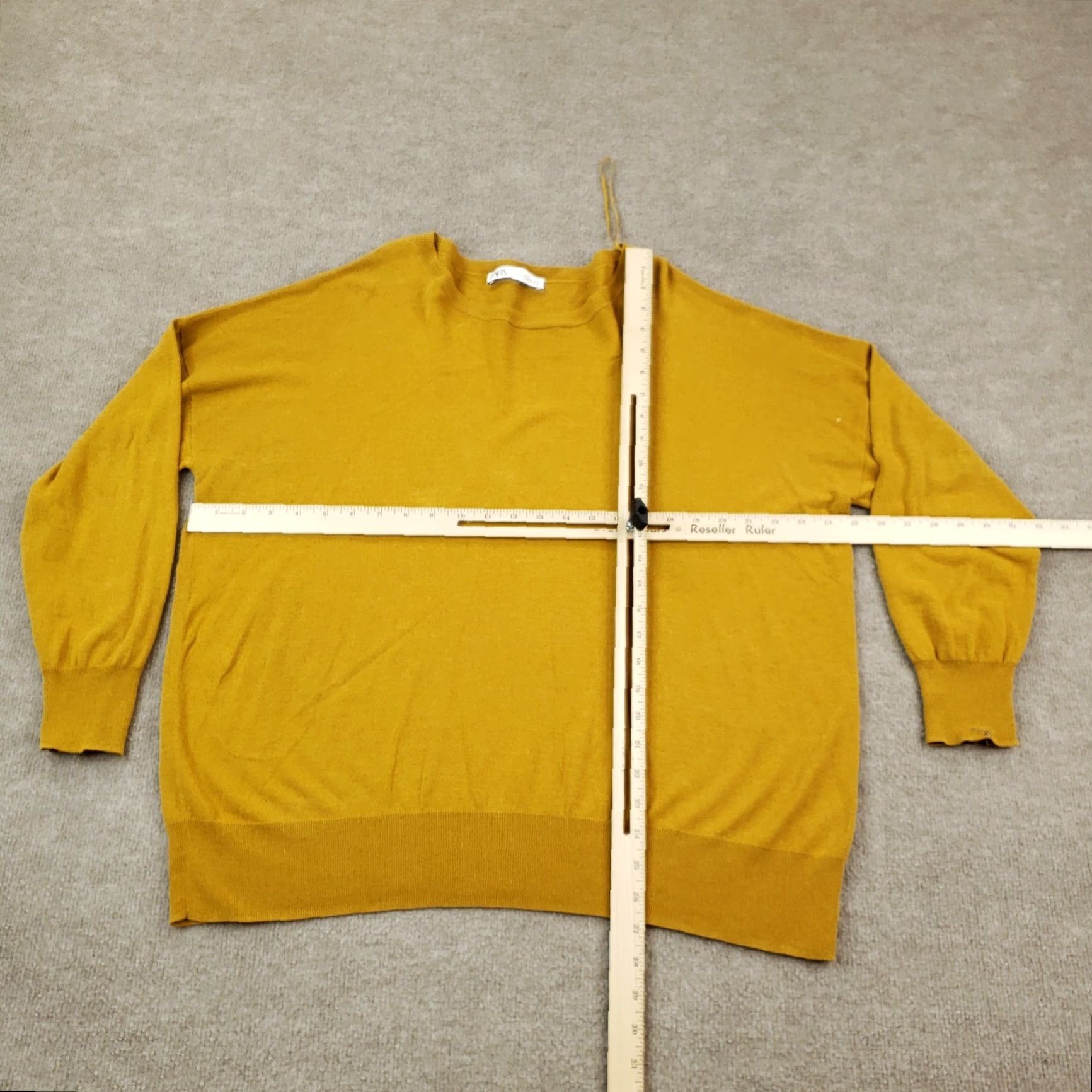 Zara Zara Womens Medium Yellow Long Sleeve Lightweight Casual Comfort Sweater Size M / US 6-8 / IT 42-44 - 2 Thumbnail