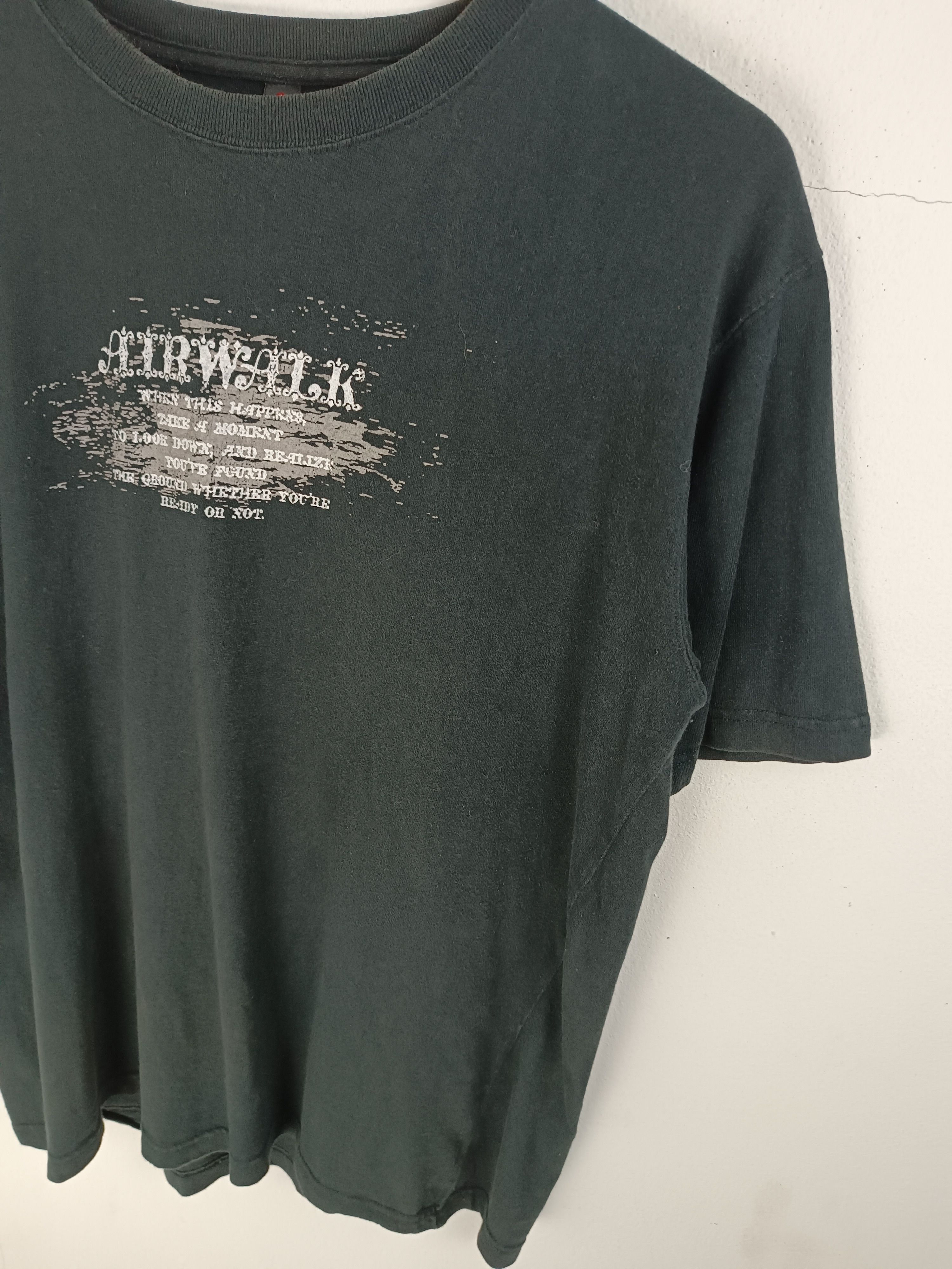 Airwalk VINTAGE Y2K AIRWALK CRAZY POEM SKATE 2000s NUMETAL STYLE TEE Size US L / EU 52-54 / 3 - 8 Thumbnail