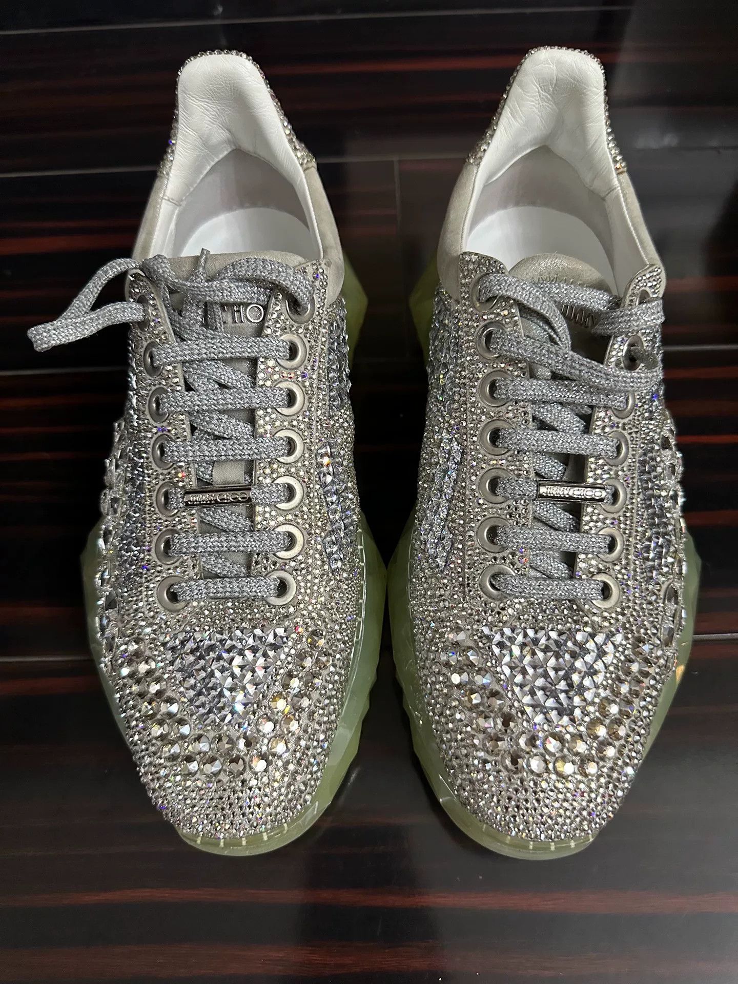 Jimmy Choo Jimmy Choo Swarovski Crystal Shoes Size US 7 / IT 37 - 1 Thumbnail