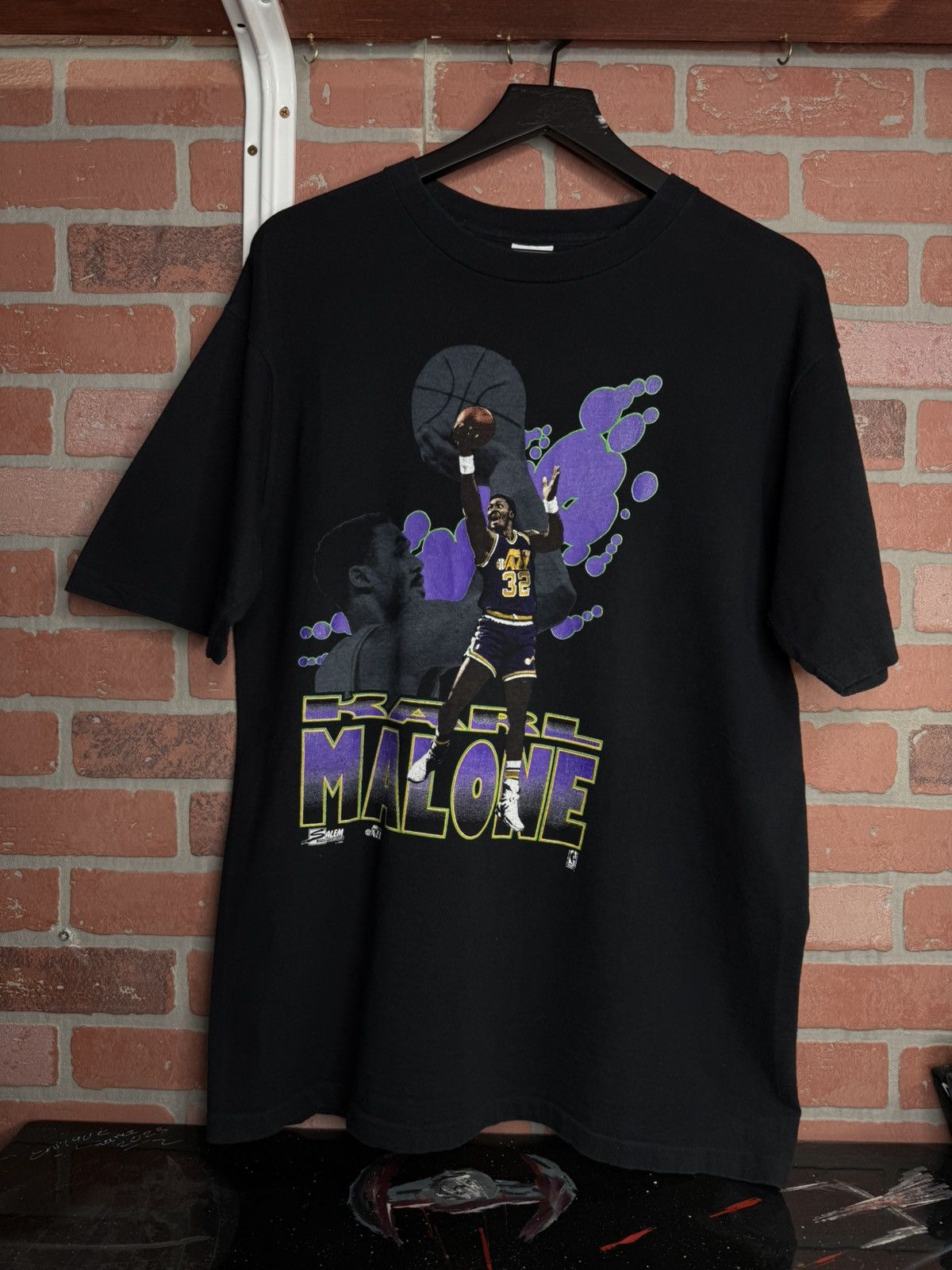 Vintage Vintage 90’s Karl Malone Utah Jazz Shirt Large Size US L / EU 52-54 / 3 - 6 Thumbnail