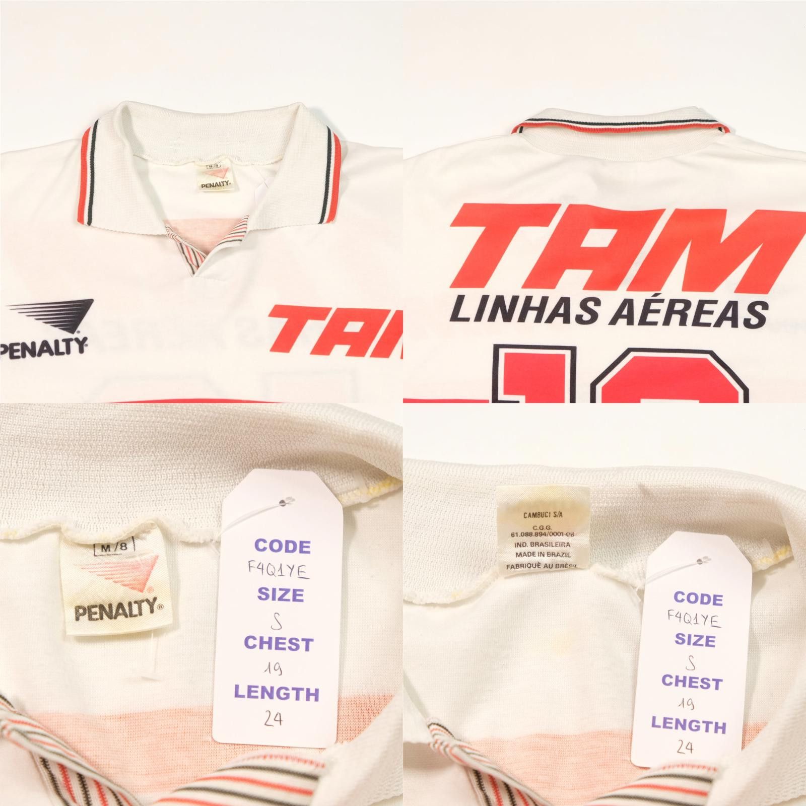 Penalty 1992 Sao Paulo Home Shirt Penalty (S) Size US S / EU 44-46 / 1 - 5 Thumbnail