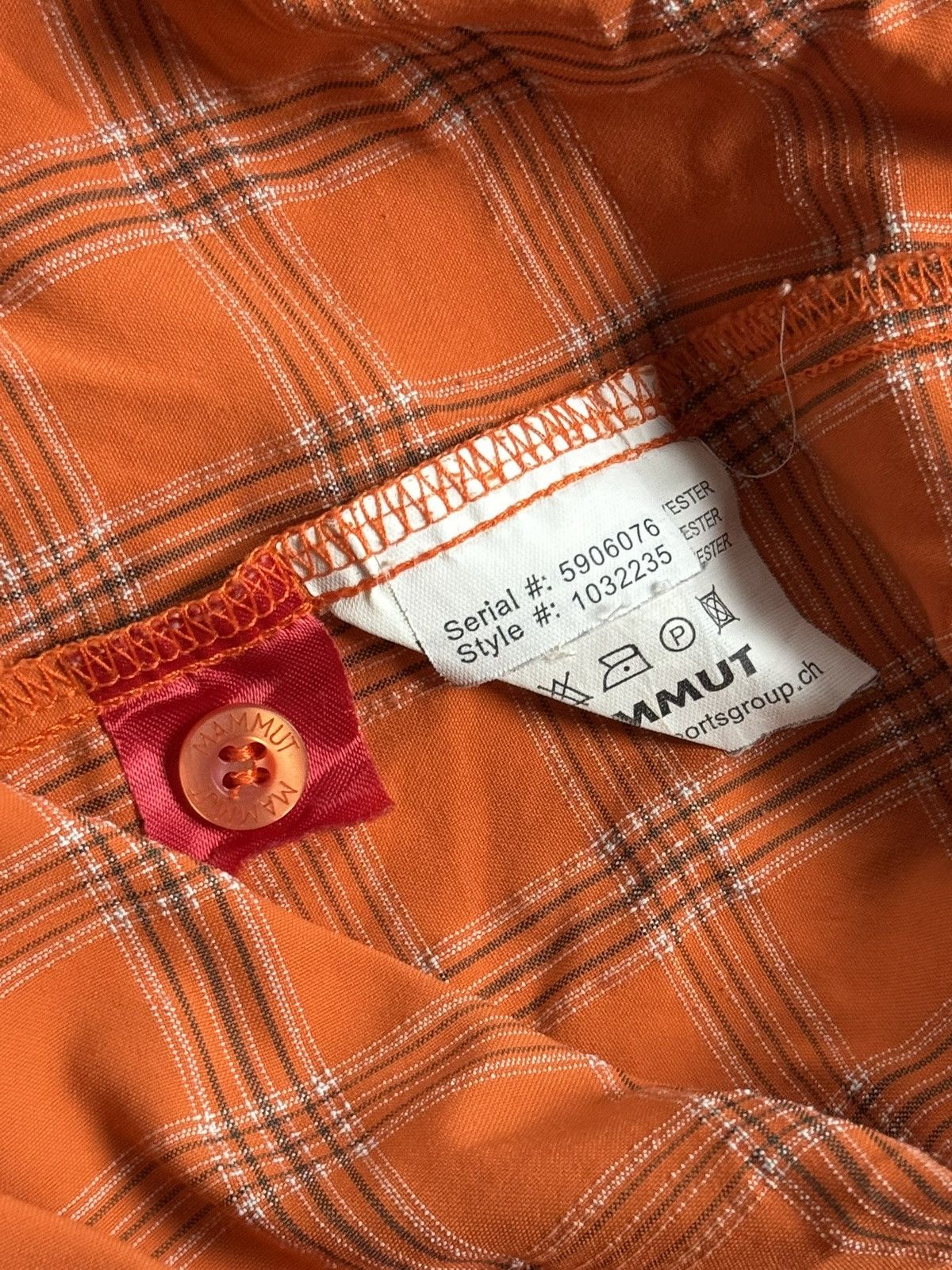 Mammut Mammut L Chekered shirt button up short sleeve outdoor Size US L / EU 52-54 / 3 - 6 Thumbnail