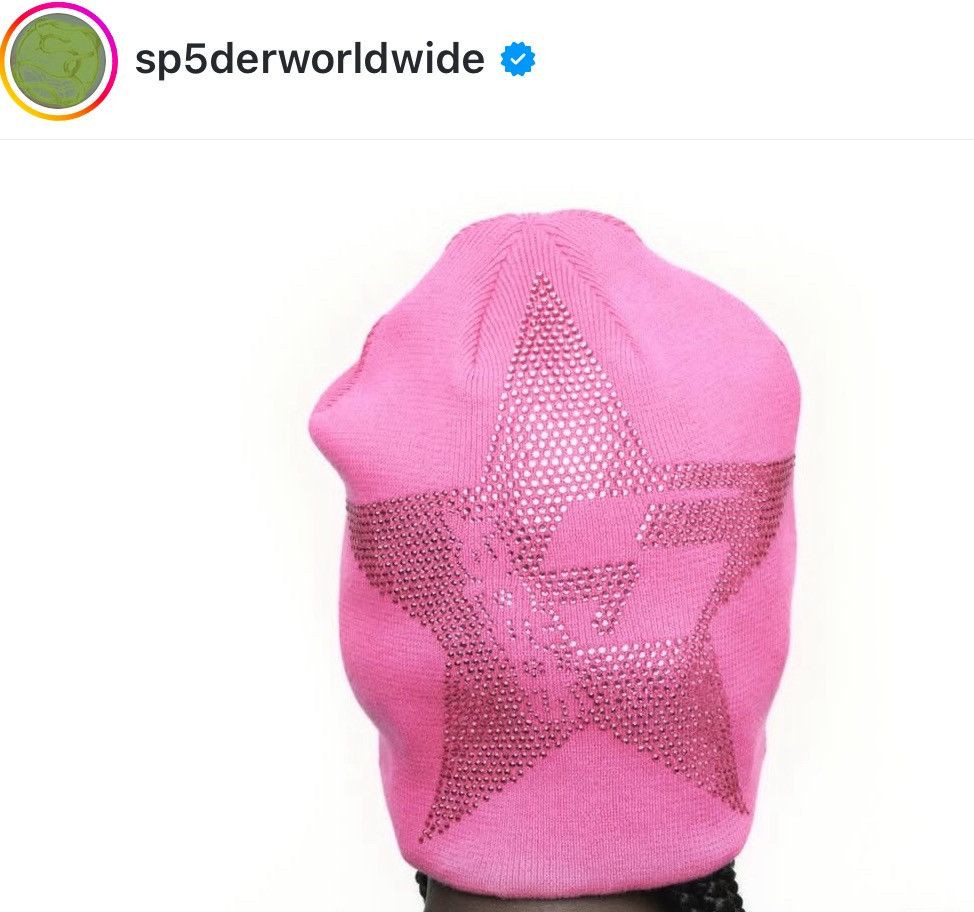 Sp5der SP5DER “5STAR” SKULLY RHINSTONE (PINK) O/S Size ONE SIZE - 1 Thumbnail