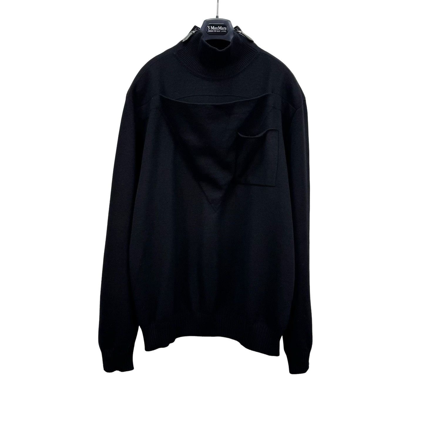 Burberry Burberry Layered Wool Quarter Zip Sweater L Size US L / EU 52-54 / 3 - 1 Thumbnail