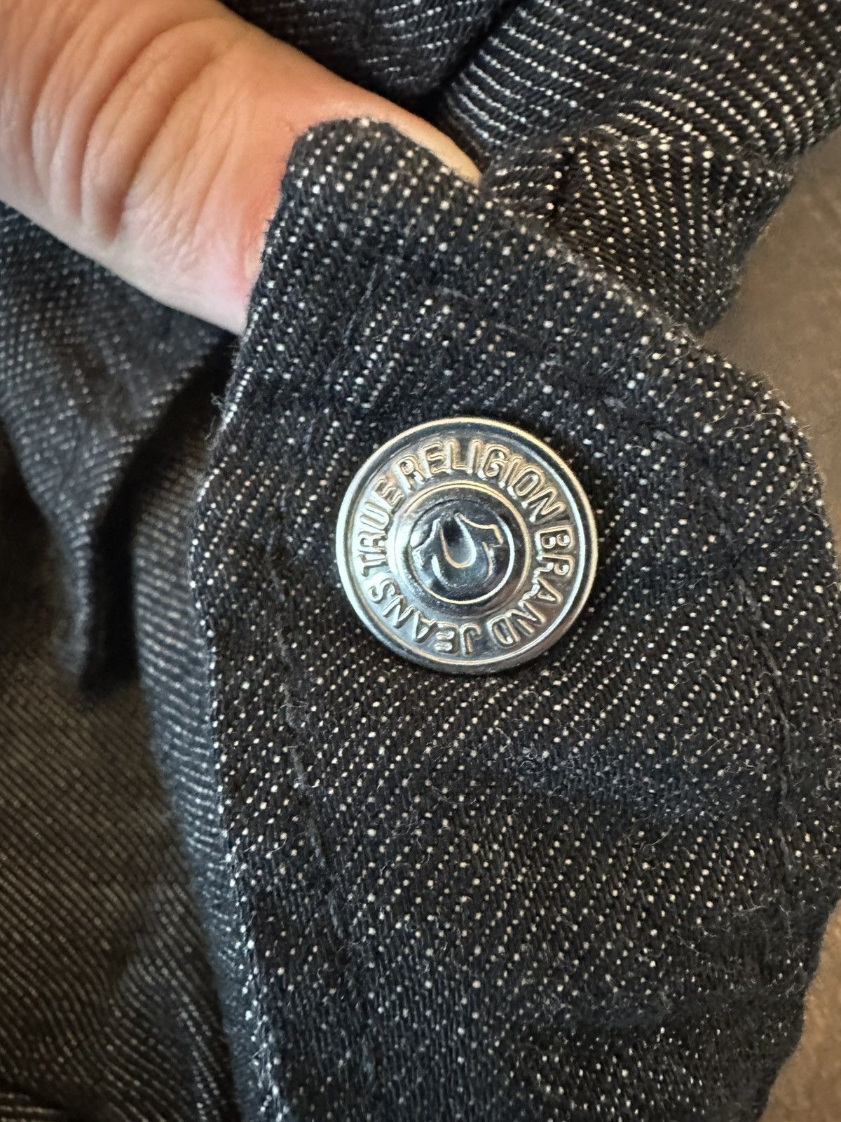 True Religion True Religion Women’s Moto Denim Jacket-Size Medium Size M / US 6-8 / IT 42-44 - 12 Thumbnail