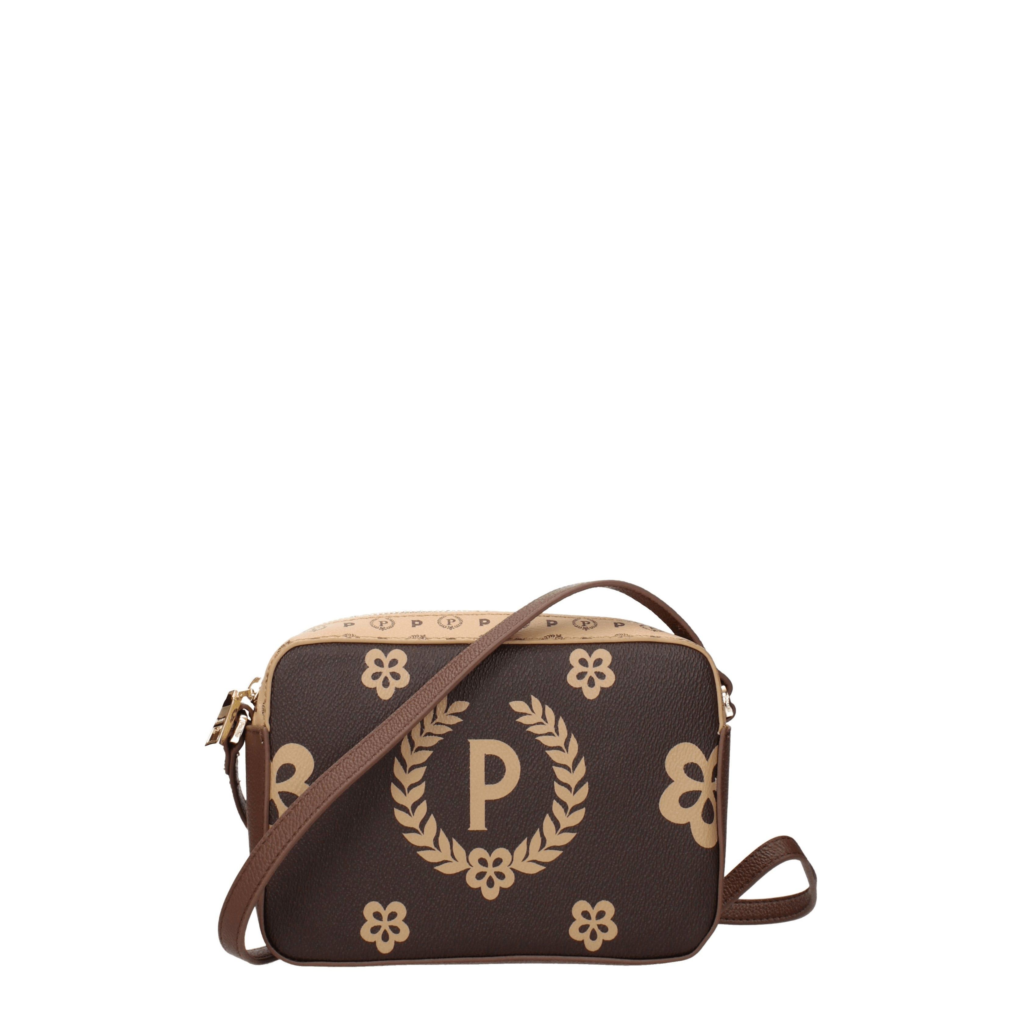 Pollini Crossbody Bag In Pvc in Black, Women's
