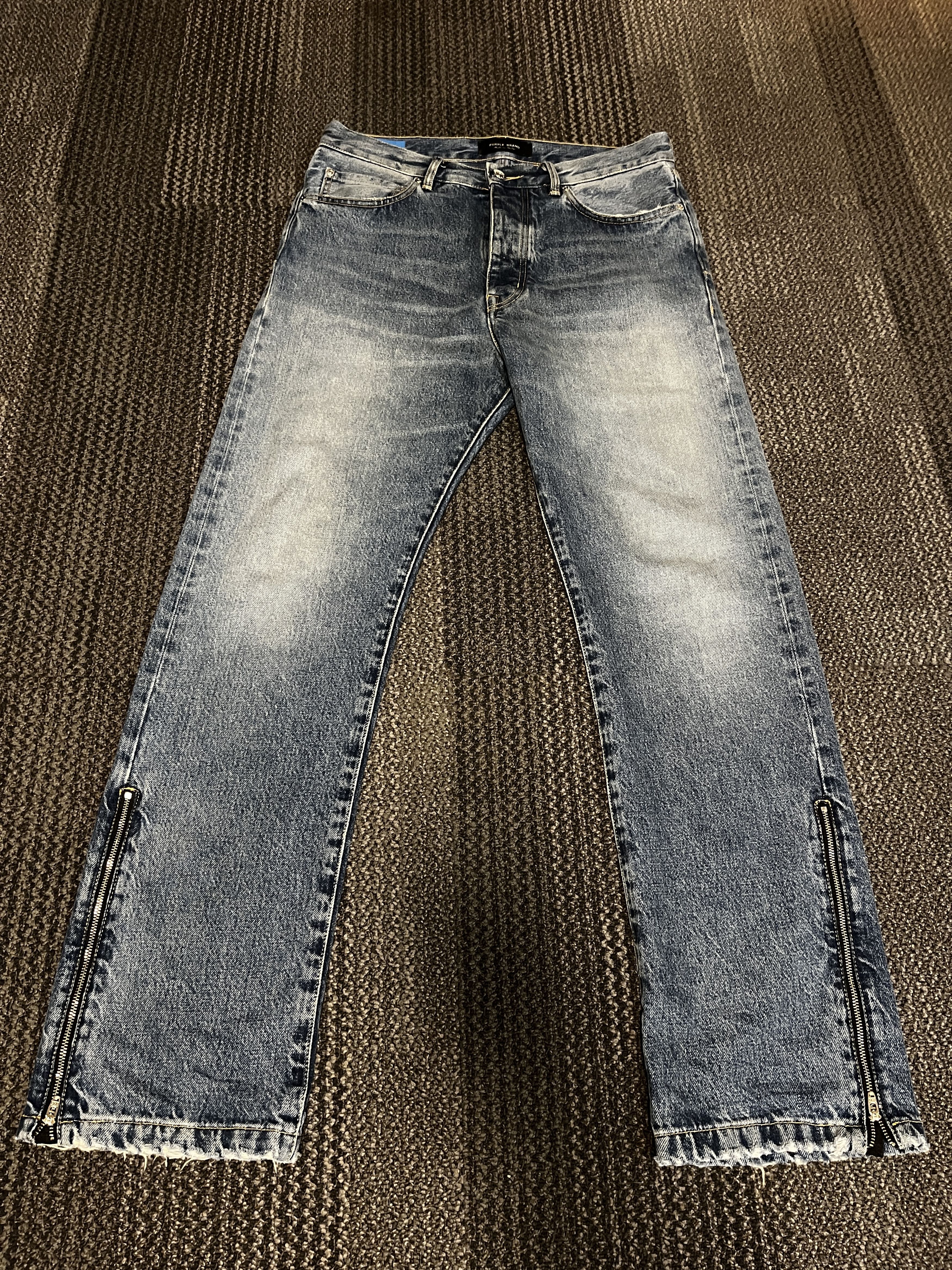 Purple × Purple Brand Italian Made Limited Edition Classic Blue Washed Denim Size US 32 / EU 48 - 1 Thumbnail