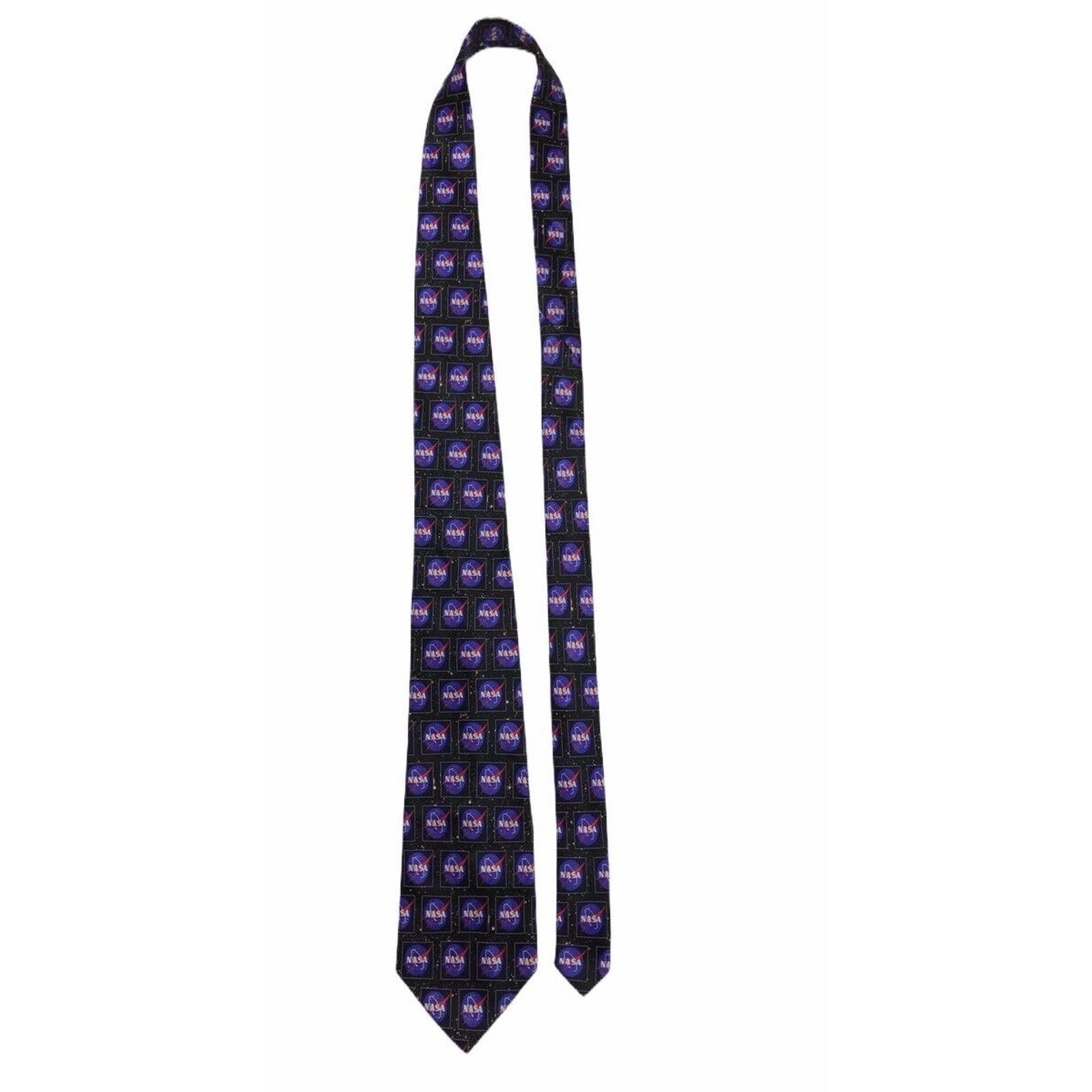 Vintage Museum Artifacts NASA Logo 100% Silk Vintage Novelty NeckTie Size ONE SIZE - 2 Thumbnail