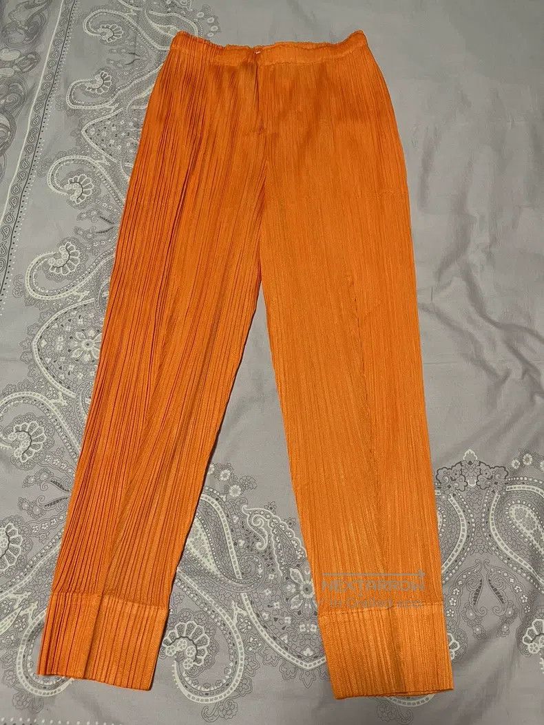 Issey Miyake Issey Miyake size:2 Orange Trousers Size 31" - 2 Thumbnail