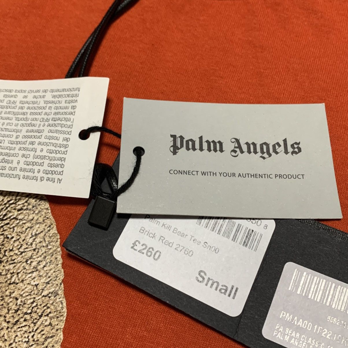 Palm Angels Palm Angels Small Classic Bear Orange Tee Size US S / EU 44-46 / 1 - 7 Thumbnail