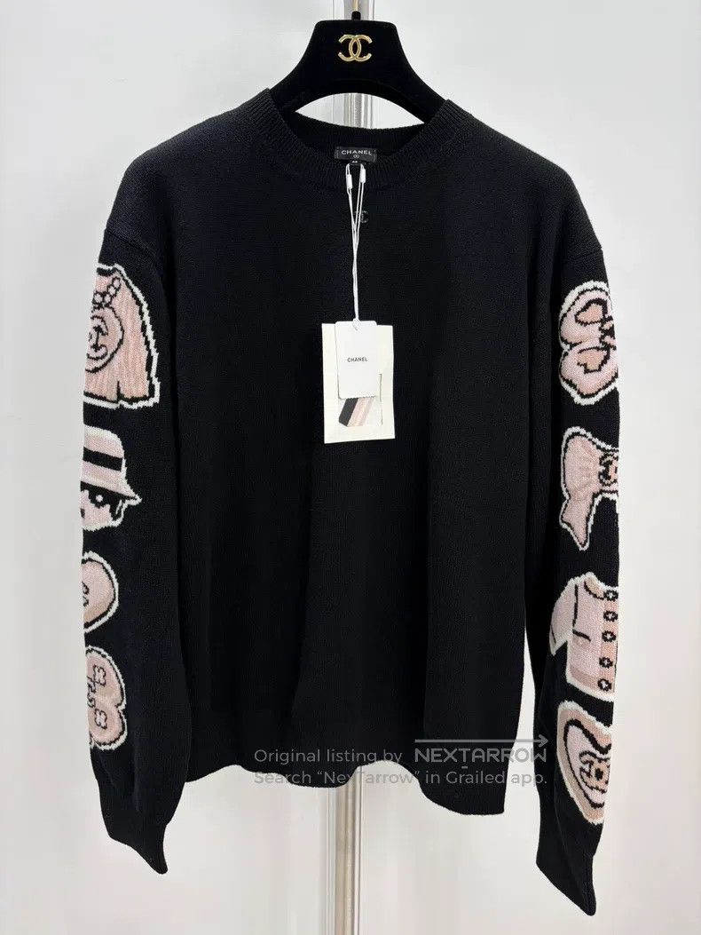 Chanel Chanel Cartoon graffiti pullover sweater Size S / US 4 / IT 40 - 1 Thumbnail