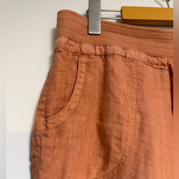Guess GUESS Los Angeles Wide-Leg Linen Pants in Terracotta Size L Size 32" / US 10 / IT 46 - 5 Thumbnail