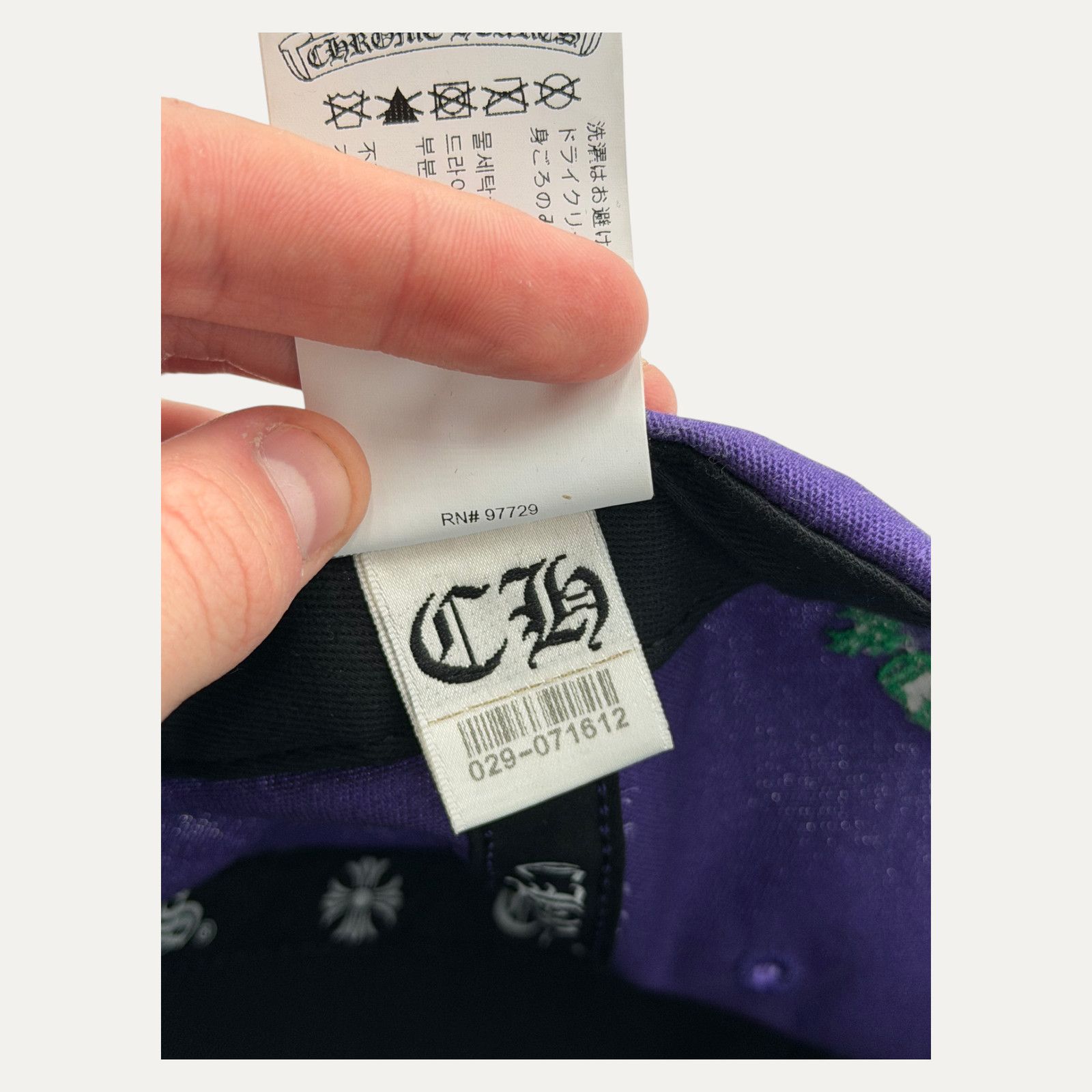 Chrome Hearts Chrome Hearts CH Embroidered Purple Hat Size ONE SIZE - 6 Thumbnail