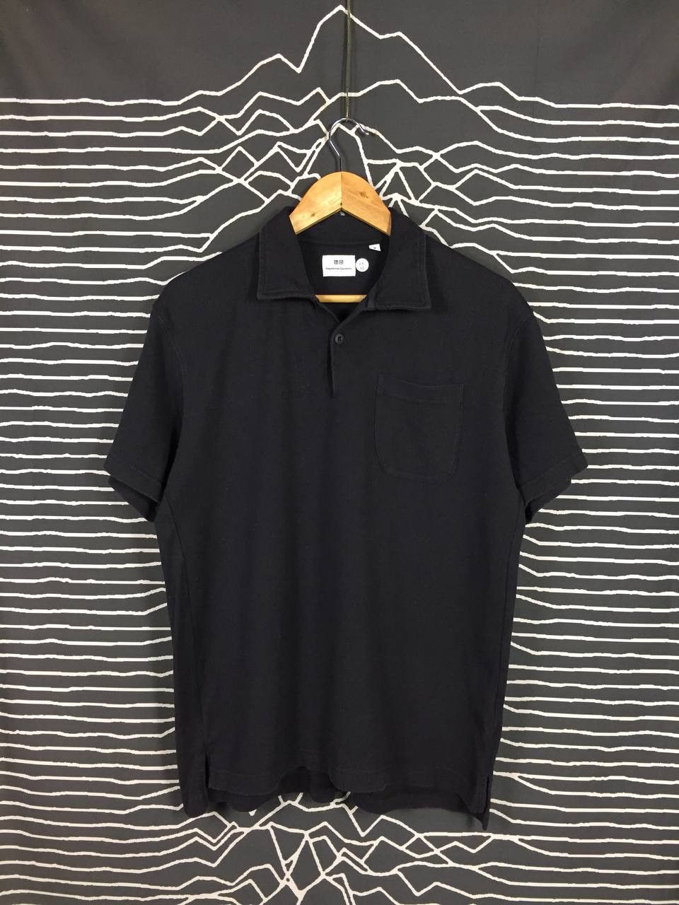 Engineered Garments × Uniqlo Engineered Garments x Uniqlo Solid Black Collar Polo Tee Size US M / EU 48-50 / 2 - 1 Thumbnail