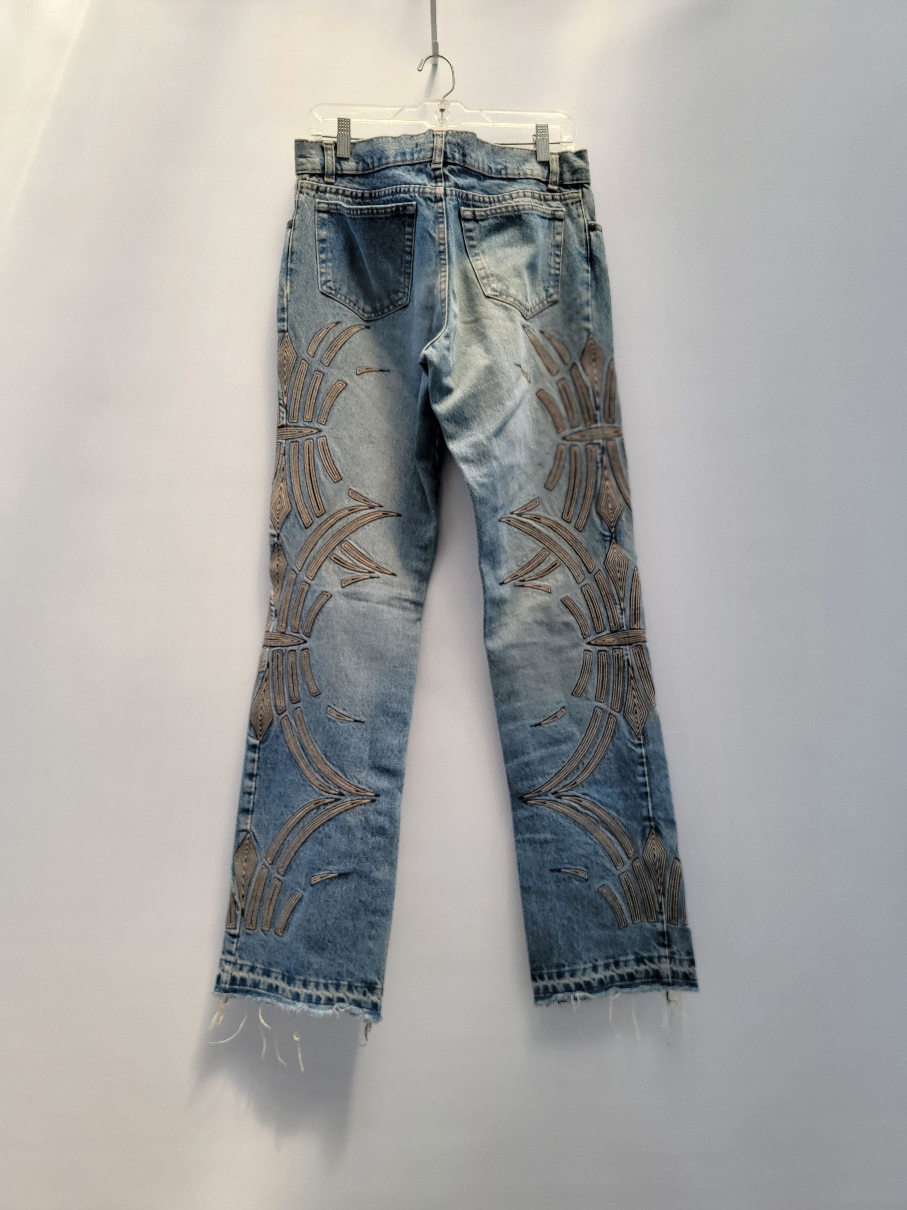 Roberto Cavalli Roberto Cavalli Vintage Y2K Tribal Embroidered Jean Size W32 Size US 32 / EU 48 - 5 Thumbnail
