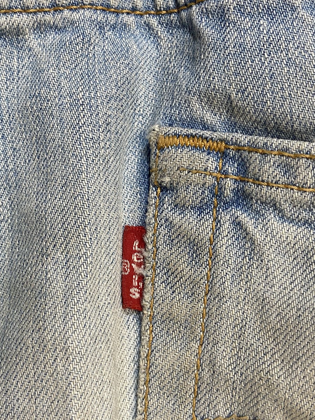 Levi's × Vintage Distressed Washed Blue Rindem Japan 501 Levis 30x32 Size US 32 / EU 48 - 19 Thumbnail
