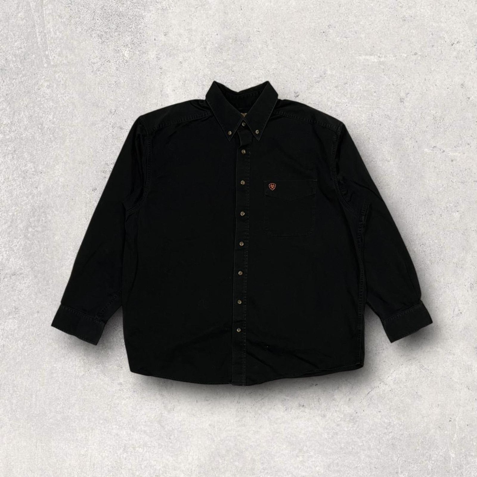 Ariat Ariat Black Button-Up Western Style Long Sleeve Shirt Size US XXL / EU 58 / 5 - 1 Thumbnail