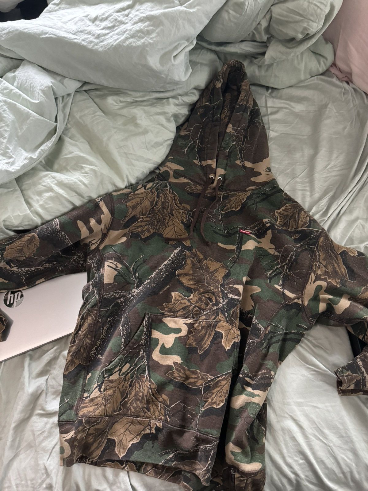 image of Supreme Mini Logo Camo in Dark Camo, Men's (Size XL)